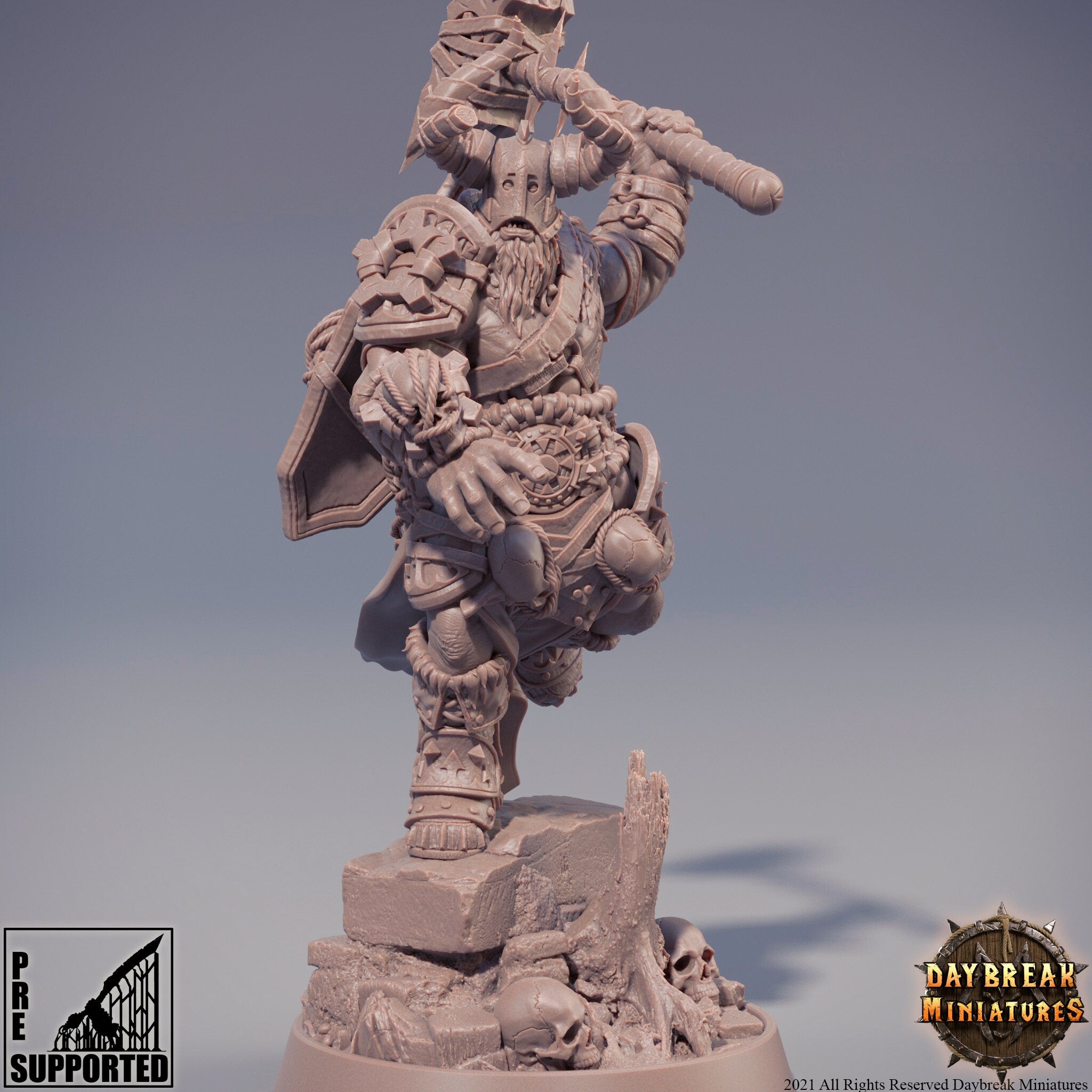 The Chaos Barbarians of Q - Proponezius Q, quest for glory, DayBreak Miniatures, for Wargames, Dungeons & Dragons TTRPG