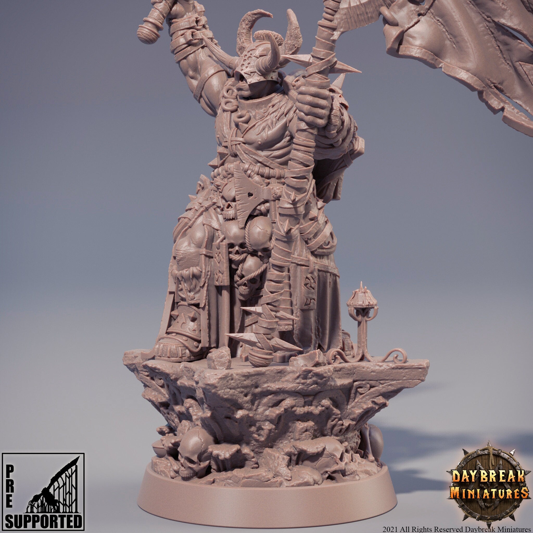 The Chaos Barbarians of Q - Proponezius Q, quest for glory, DayBreak Miniatures, for Wargames, Dungeons & Dragons TTRPG