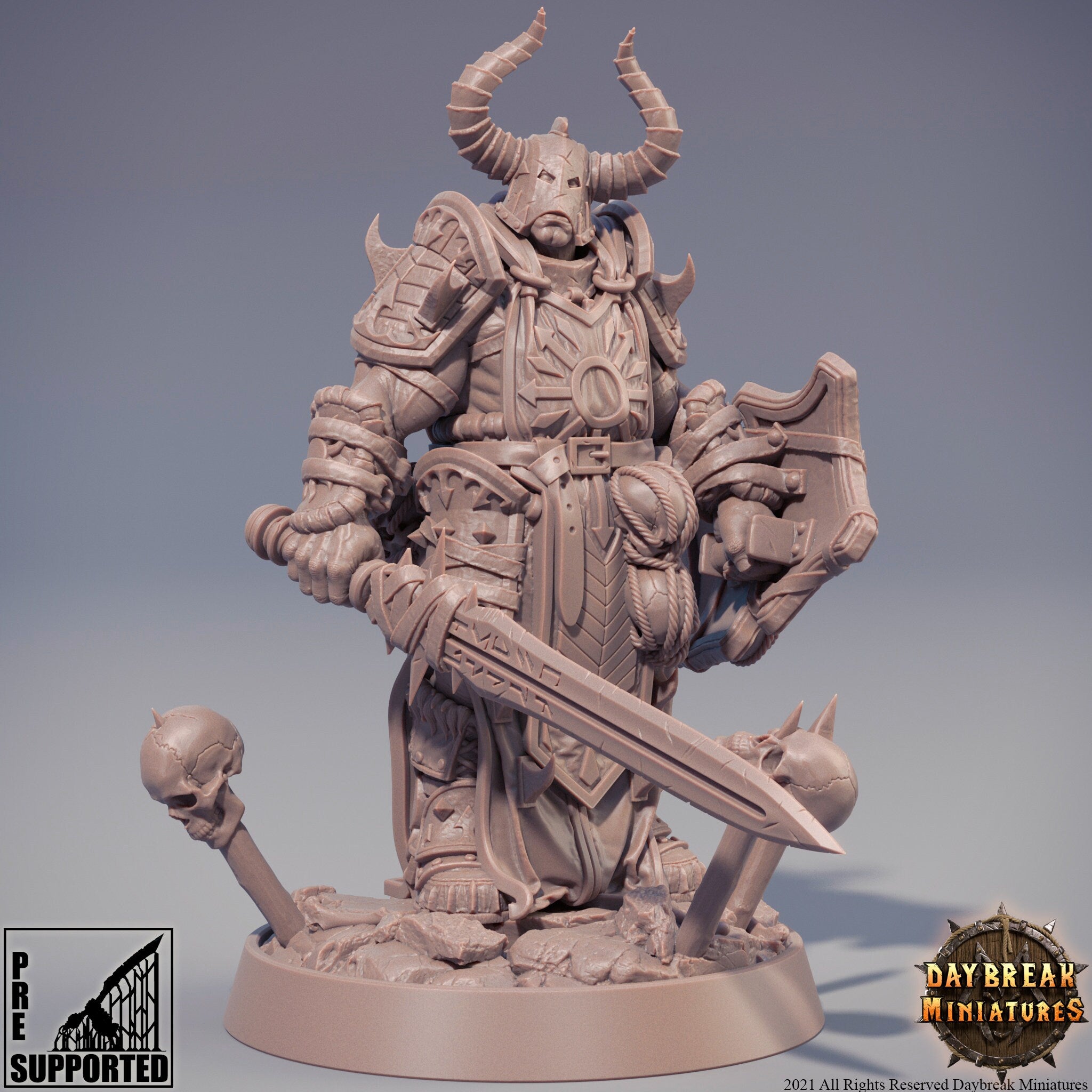 The Chaos Barbarians of Q - Tachyonx the Hidden, quest for glory, DayBreak Miniatures, for Wargames, Dungeons & Dragons TTRPG