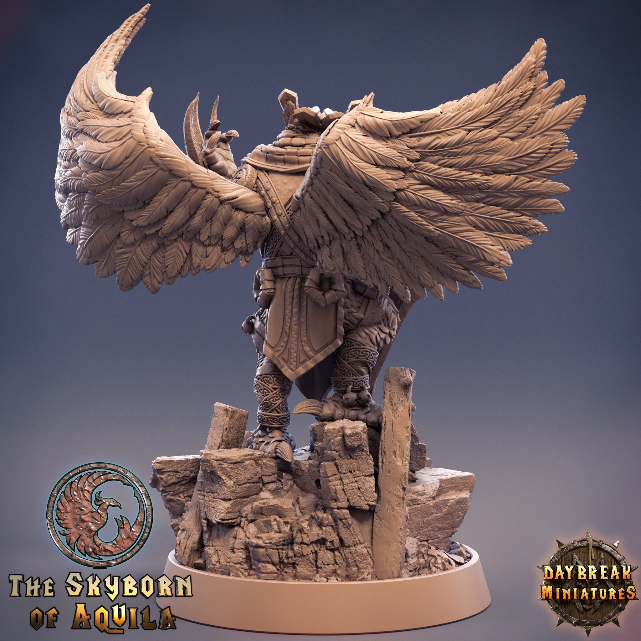 The Skyborn of Aquila - Feero Overglide, quest for glory, DayBreak Miniatures, for Wargames, Dungeons & Dragons TTRPG