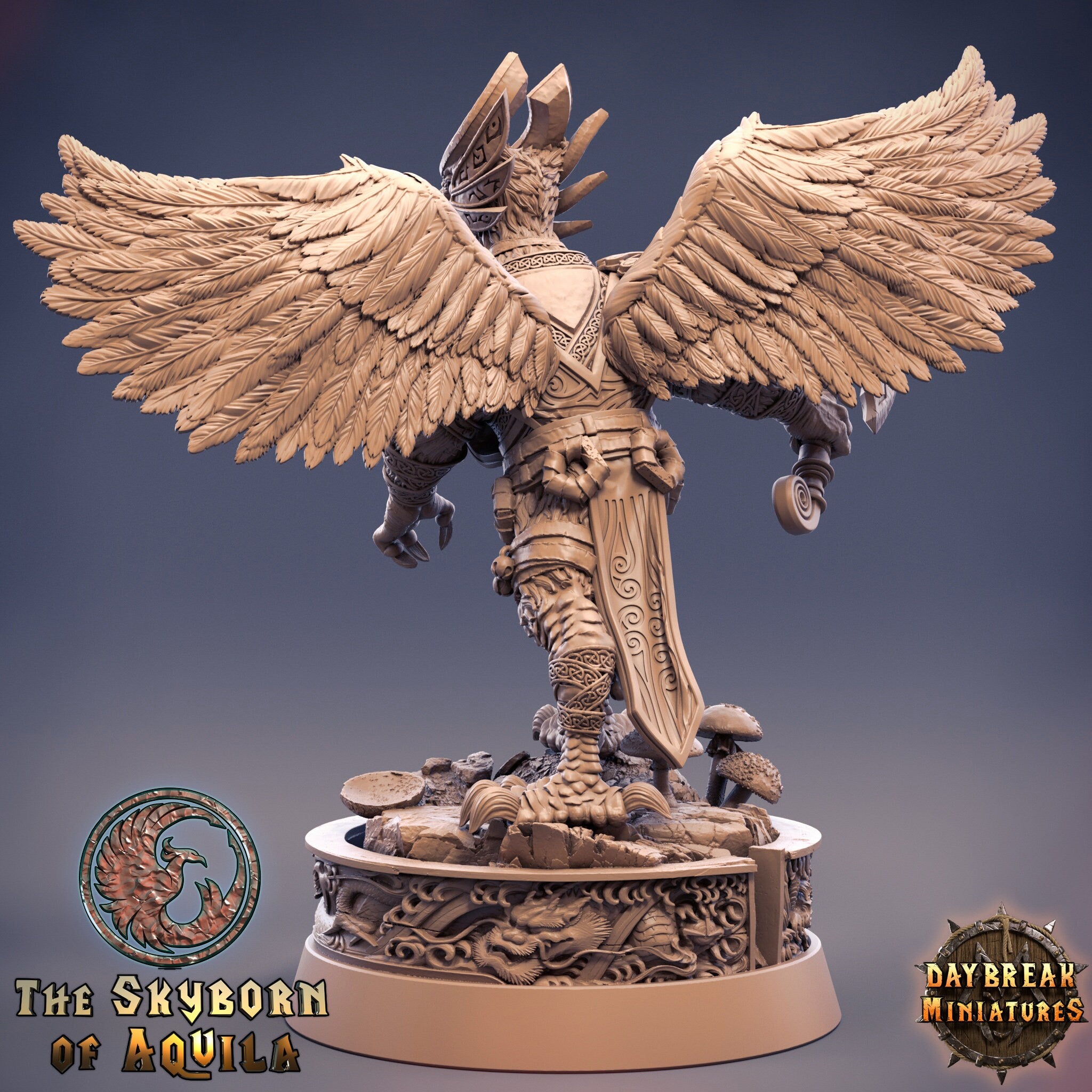The Skyborn of Aquila - Haim Fireflight, quest for glory, DayBreak Miniatures, for Wargames, Dungeons & Dragons TTRPG