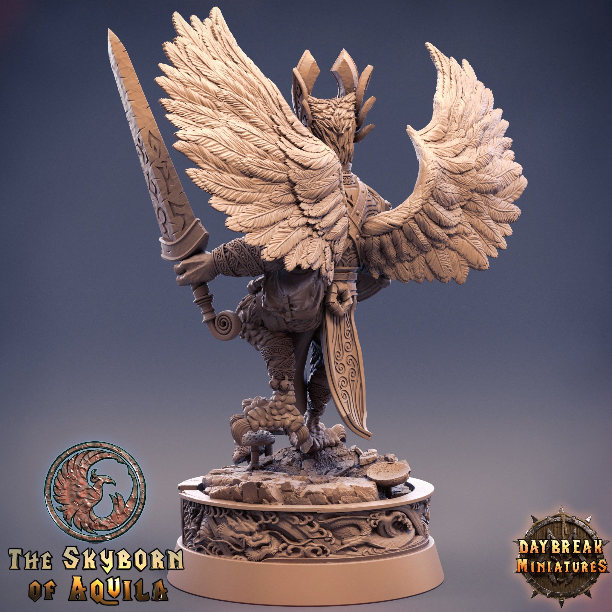 The Skyborn of Aquila - Jaspis Strangeswoop, quest for glory, DayBreak Miniatures, for Wargames, Dungeons & Dragons TTRPG