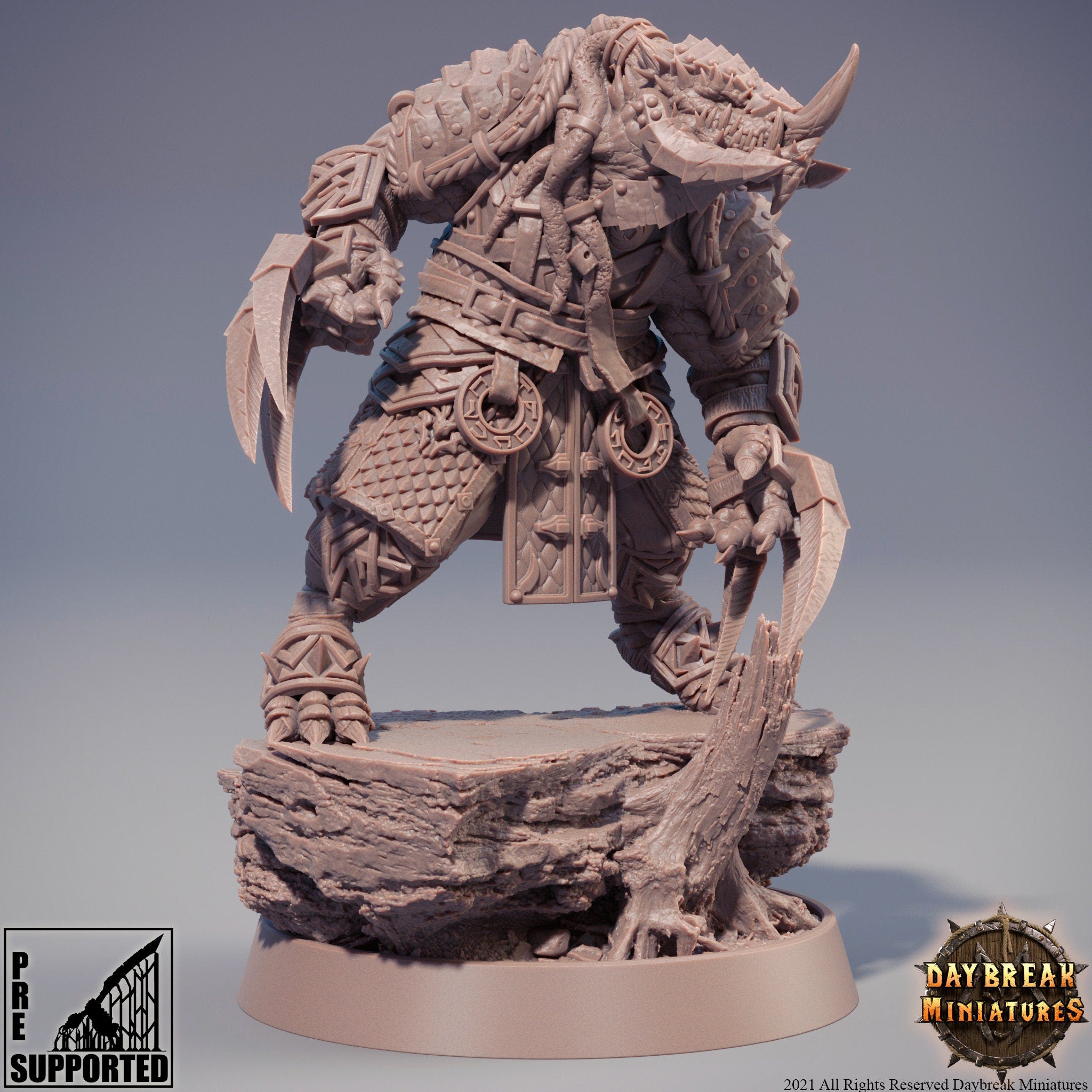 Dragonborn The Stoneborn of the Fire - Zircon Firefang, quest for glory, DayBreak Miniatures, for Wargames, Dungeons & Dragons TTRPG