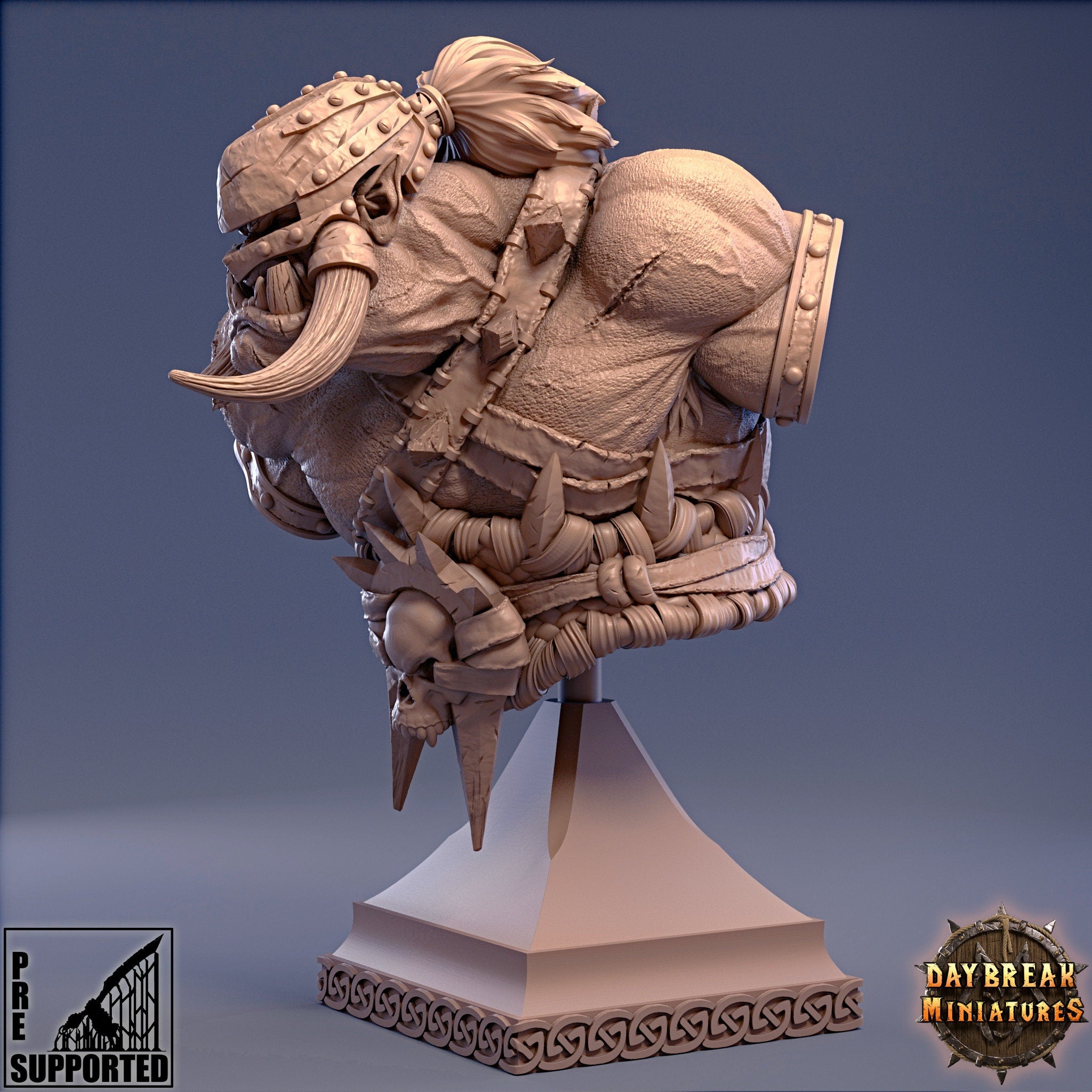 Jugger Hochmann - BUST, quest for glory, DayBreak Miniatures, for Wargames, Dungeons & Dragons TTRPG