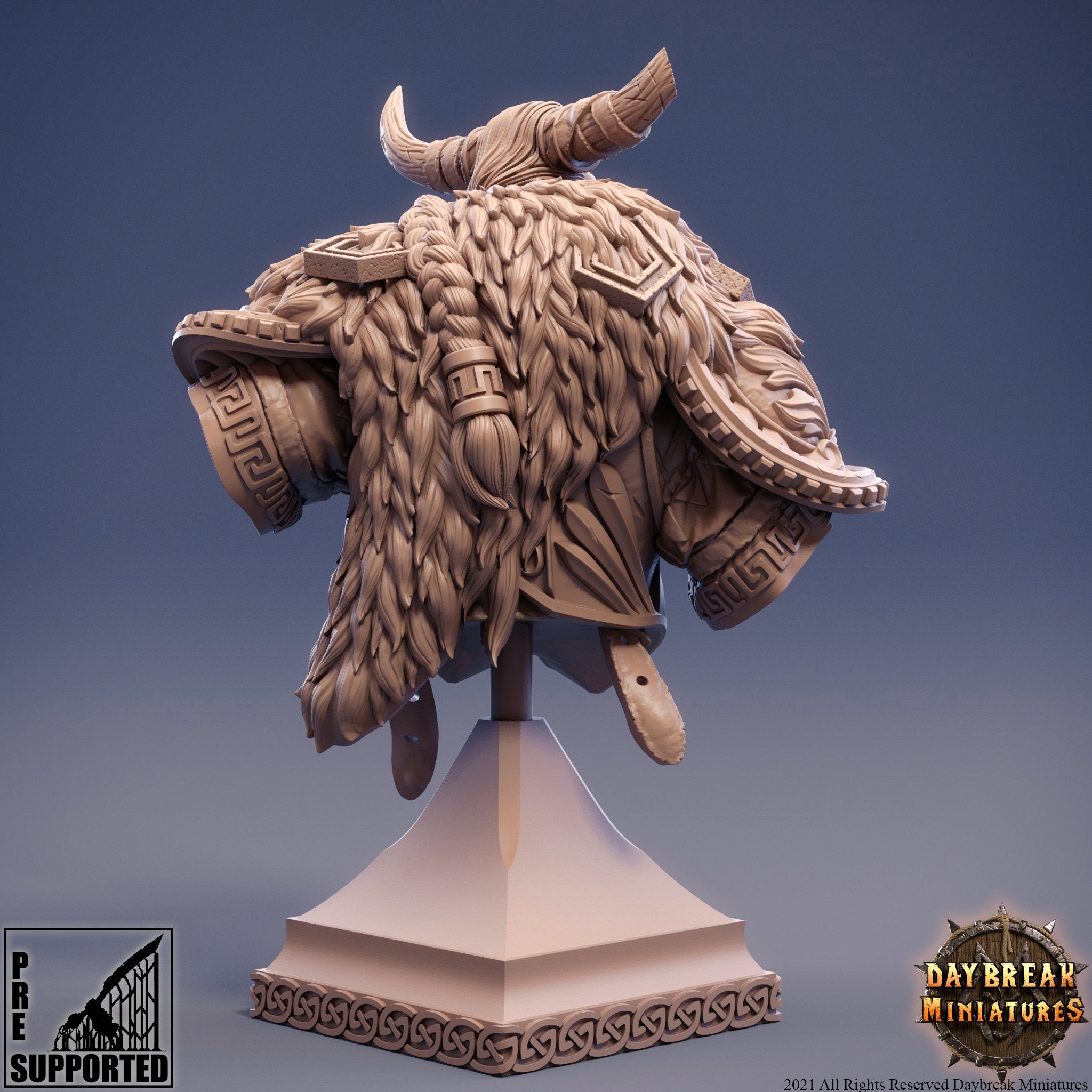 Nivali Thundercut - BUST, quest for glory, DayBreak Miniatures, for Wargames, Dungeons & Dragons TTRPG