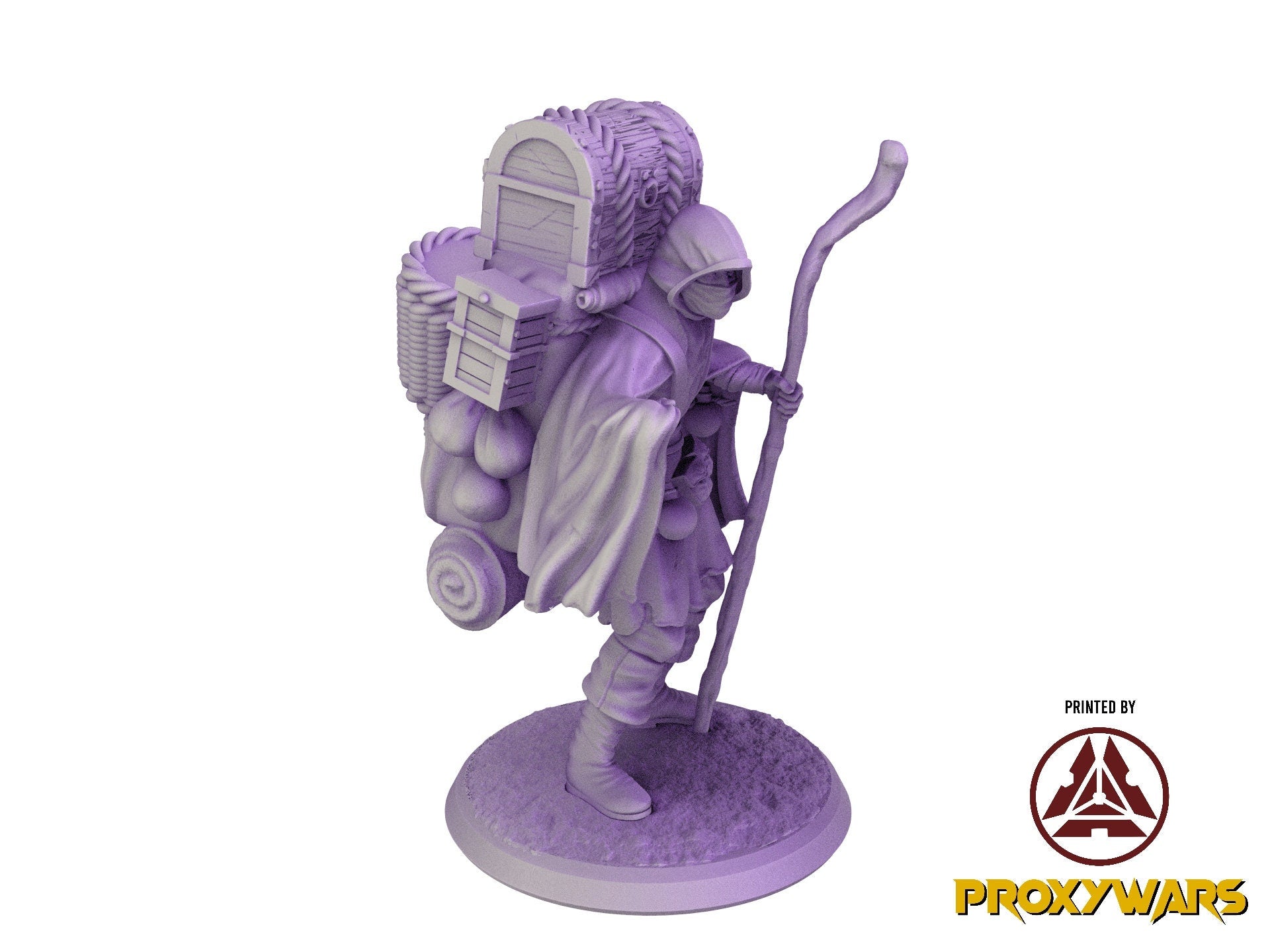 Welcome Back - Hero - Wizened Sorcerer (Medium - 25 mm), quest for glory, Flesh of Gods, for Wargames, Dungeons & Dragons TTRPG