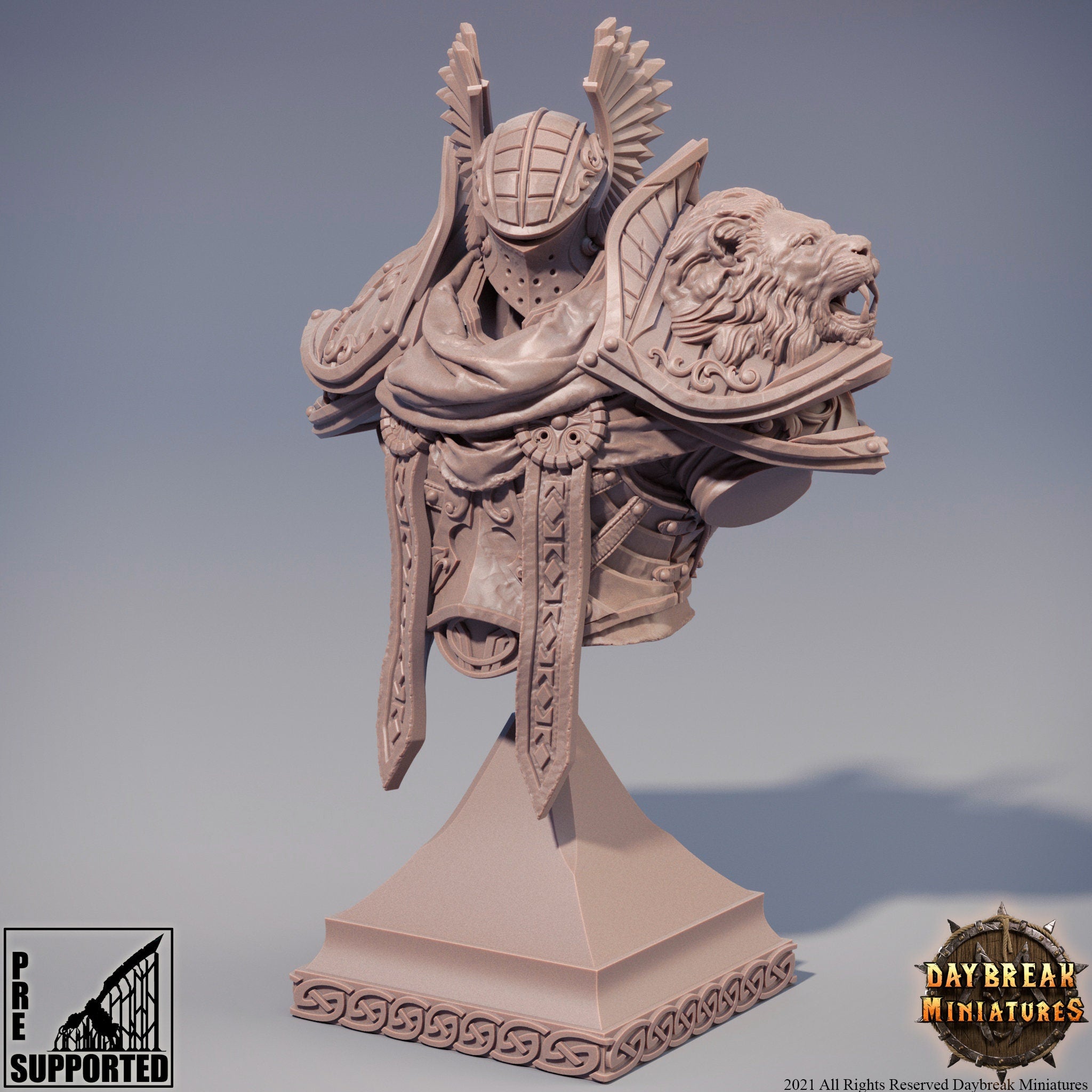 Higgurath Doubleslit - BUST, quest for glory, DayBreak Miniatures, for Wargames, Dungeons & Dragons TTRPG