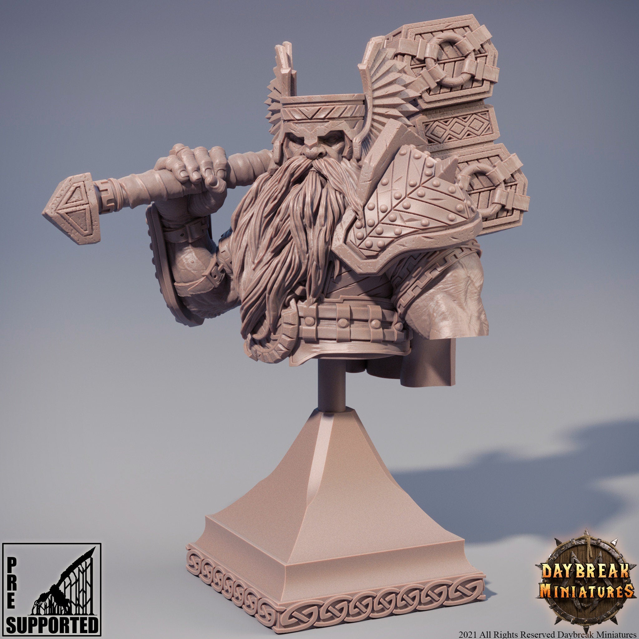 Zweitung Blutnagel - BUST, quest for glory, DayBreak Miniatures, for Wargames, Dungeons & Dragons TTRPG