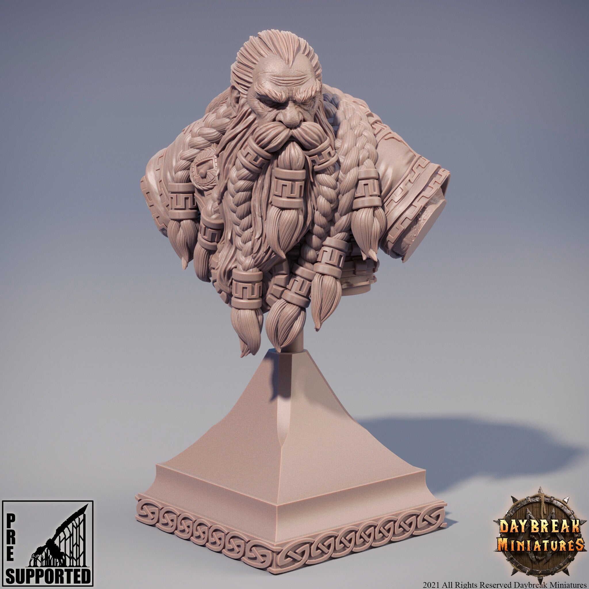 Hector Stumpfkant - BUST, quest for glory, DayBreak Miniatures, for Wargames, Dungeons & Dragons TTRPG