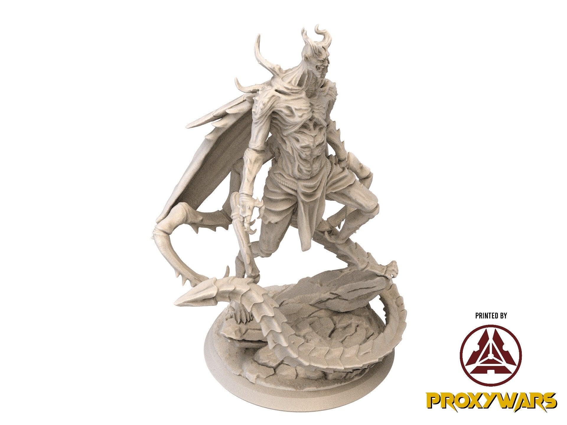 Fists Of Fury - Enemy - Kurojin's Flaming Oni (Large - 50 mm), Flesh of Gods, for Wargames, Dungeons & Dragons TTRPG