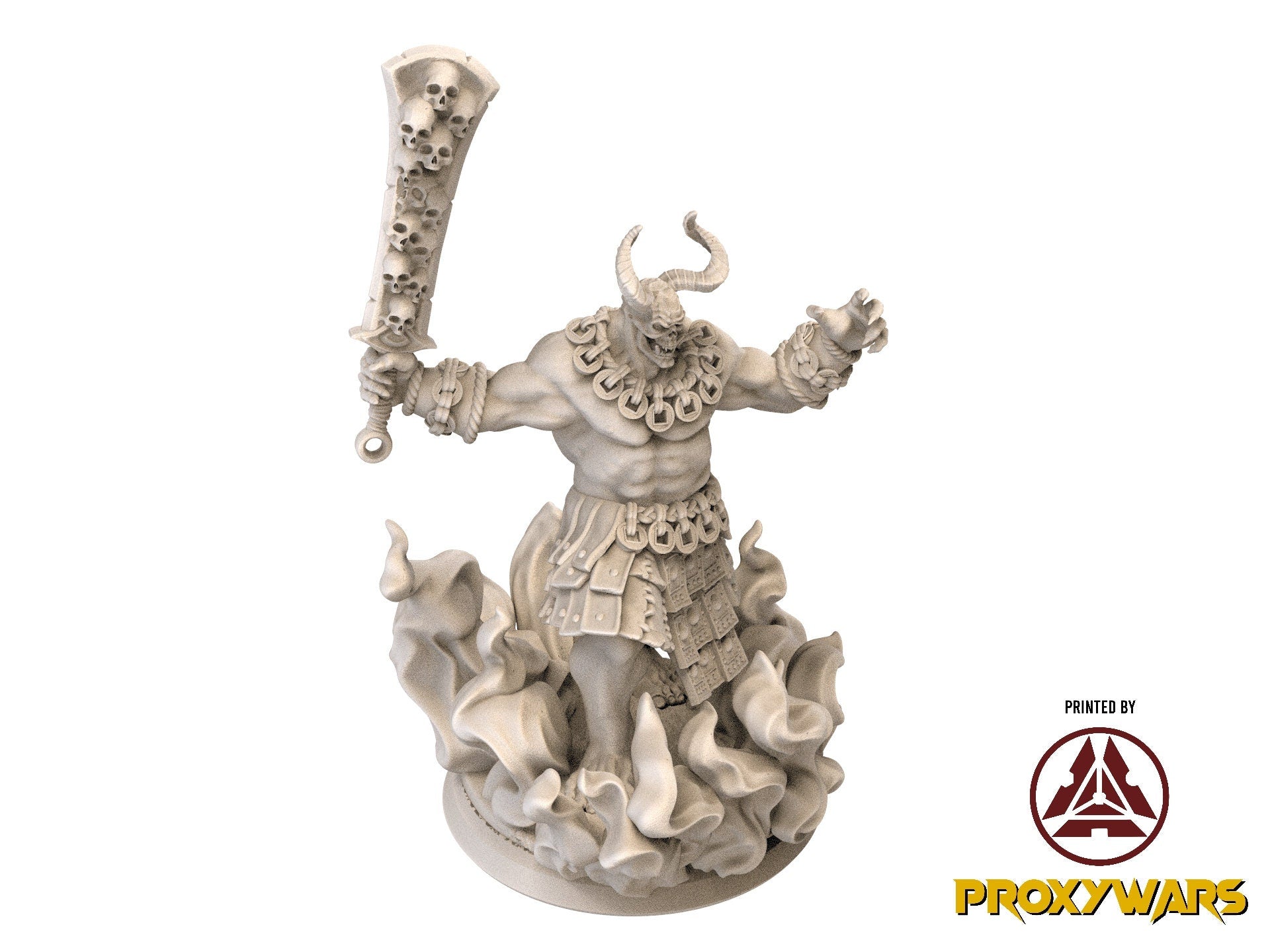 Fists Of Fury - Enemy - Riptide Oni (Large - 50 mm), Flesh of Gods, for Wargames, Dungeons & Dragons TTRPG