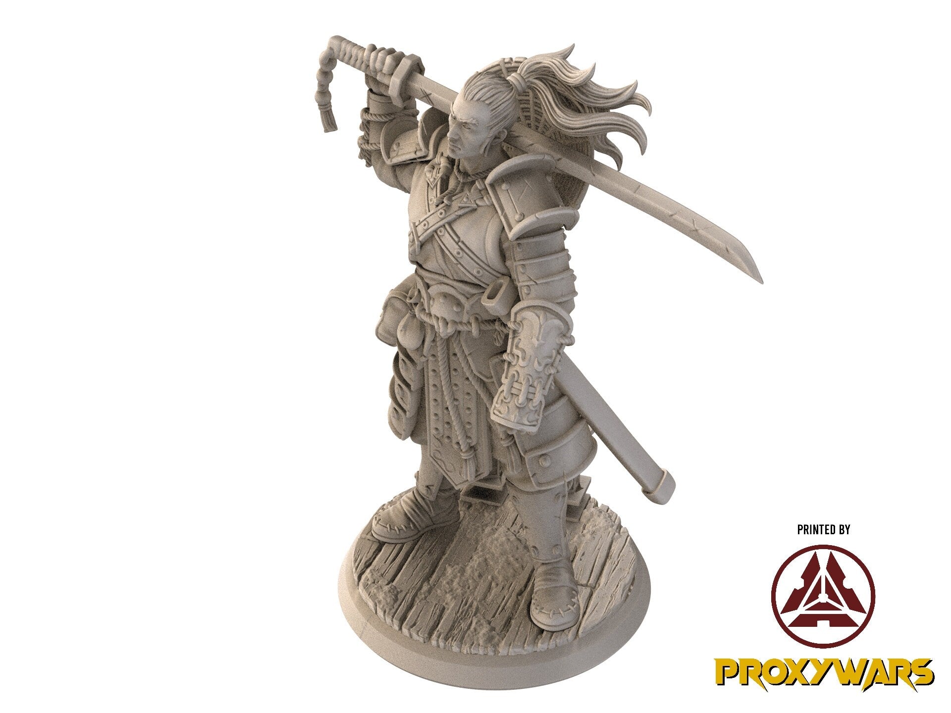 Fists Of Fury - Hero - Suke, Wandering Sword (Medium - 25 mm), Flesh of Gods, for Wargames, Dungeons & Dragons TTRPG