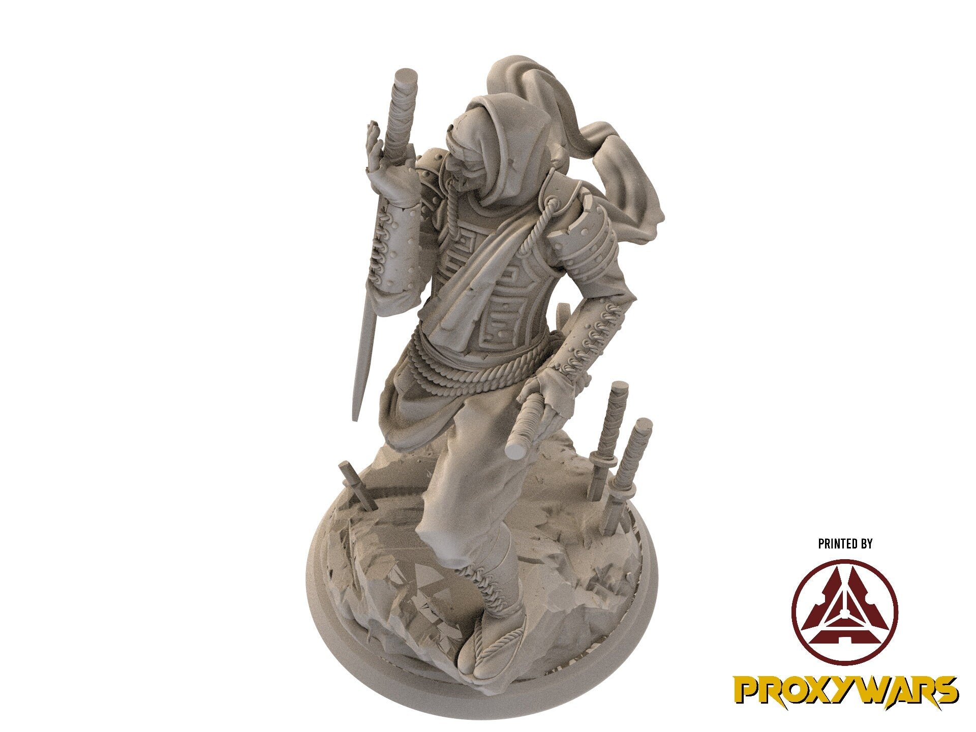 Fists Of Fury - Hero - The Shadow Warrior (Medium - 25 mm), Flesh of Gods, for Wargames, Dungeons & Dragons TTRPG