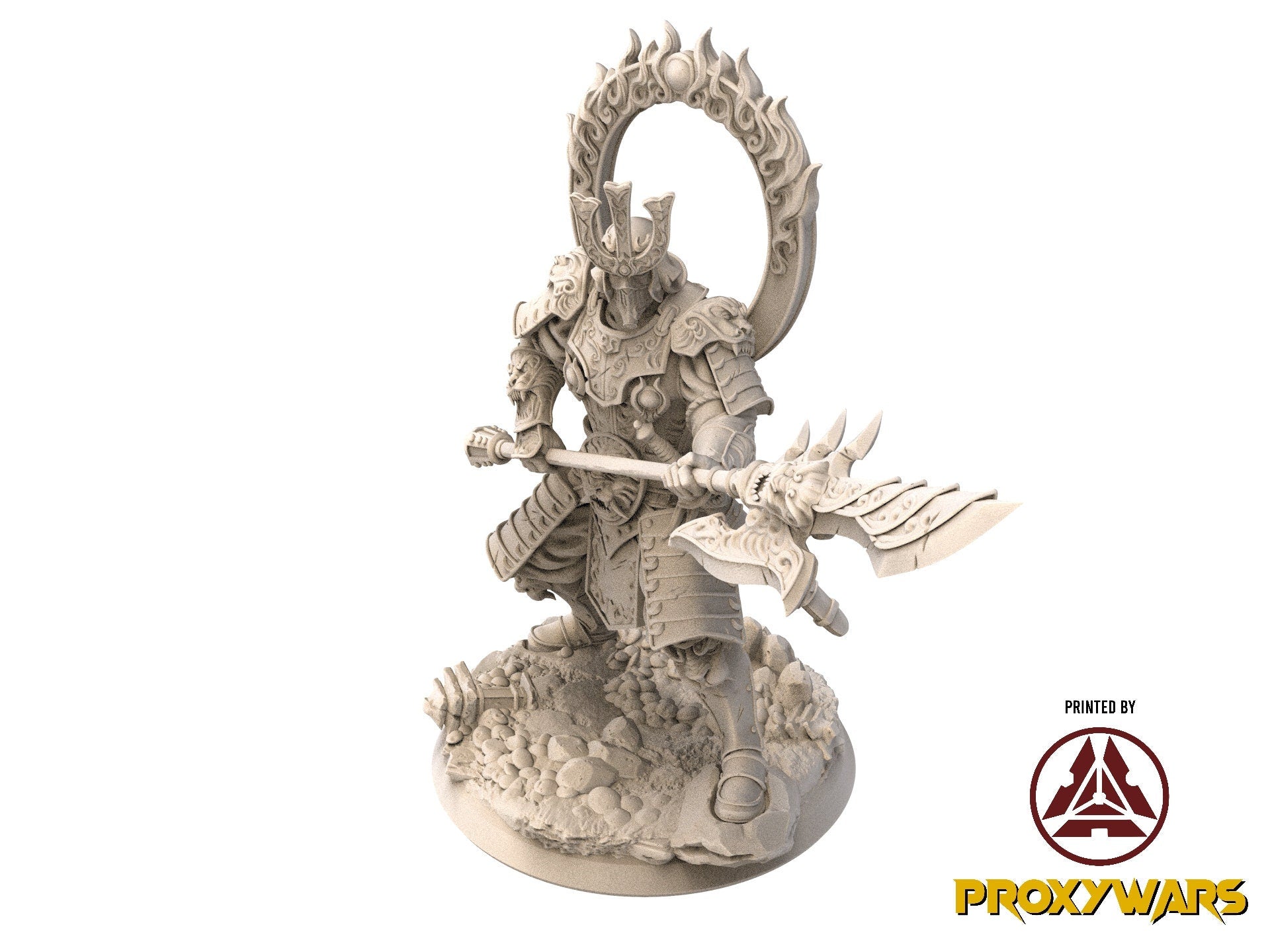 Fists Of Fury - Hero - War Guardian 25 mm, Flesh of Gods, for Wargames, Dungeons & Dragons TTRPG