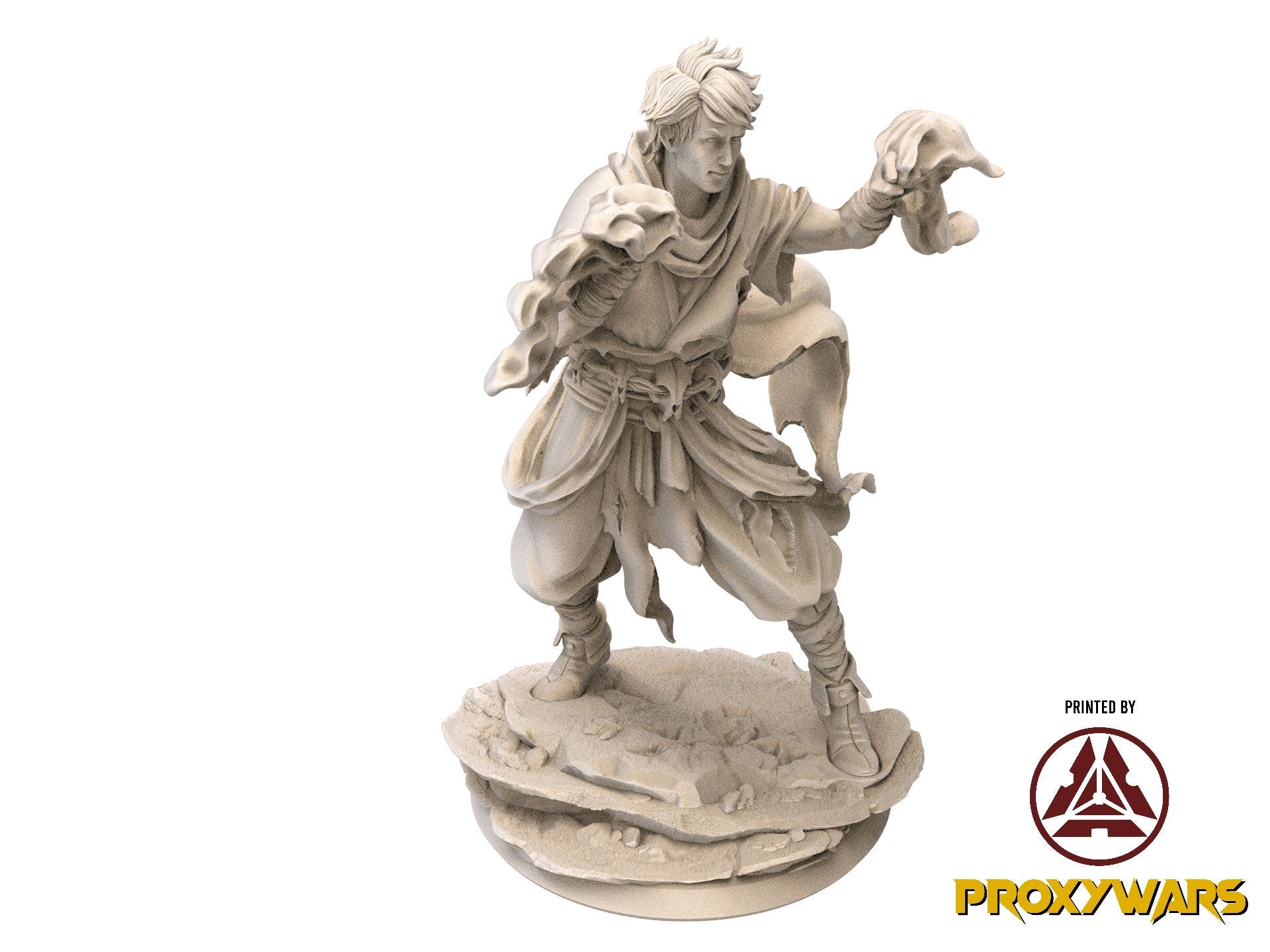 Fists Of Fury - Enemy - Swordsman from Nowhere 75mm, Flesh of Gods, for Wargames, Dungeons & Dragons TTRPG