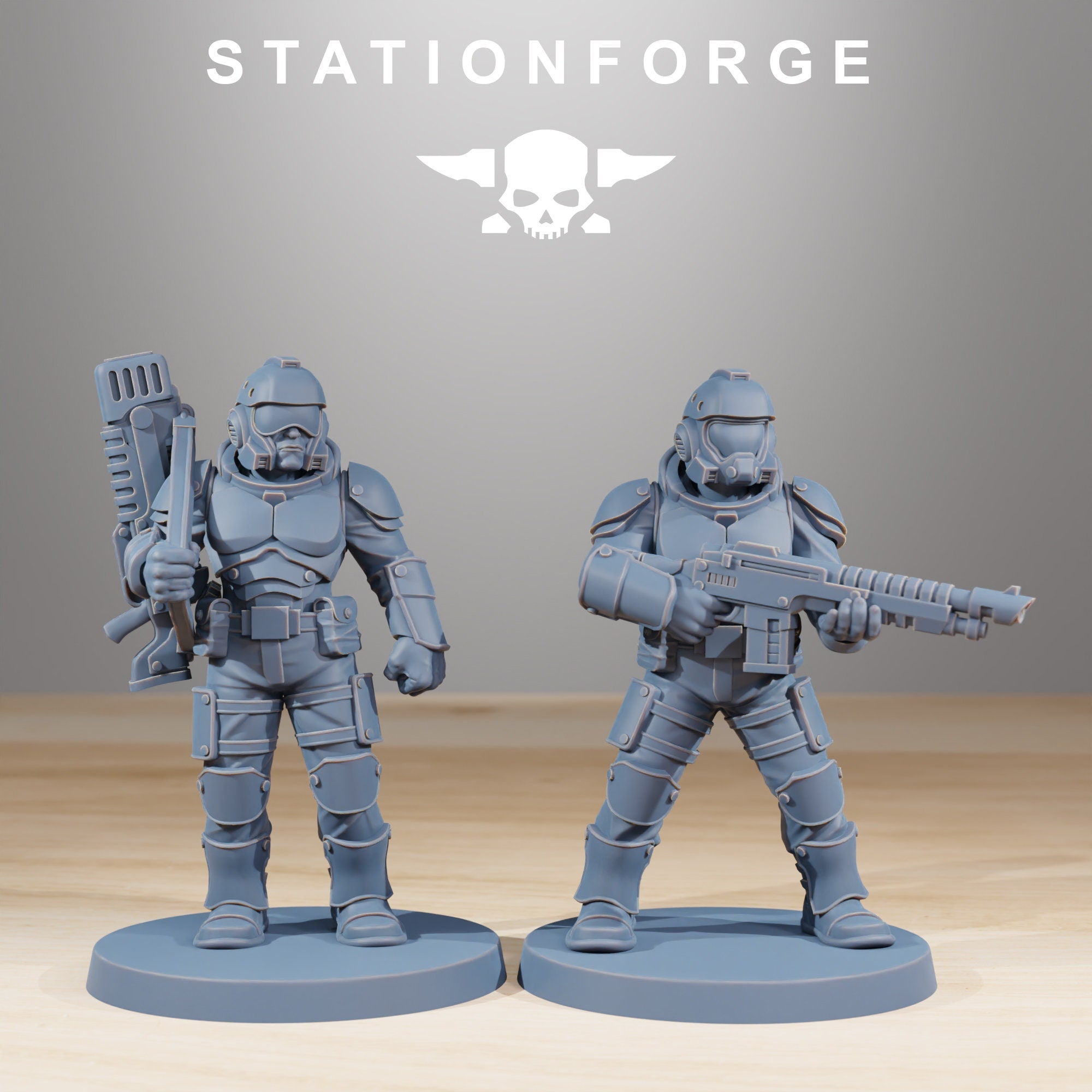 National Guard - Vaskar Infantry Builder kit, mechanized infantry, post apocalyptic empire, usable for tabletop wargame.