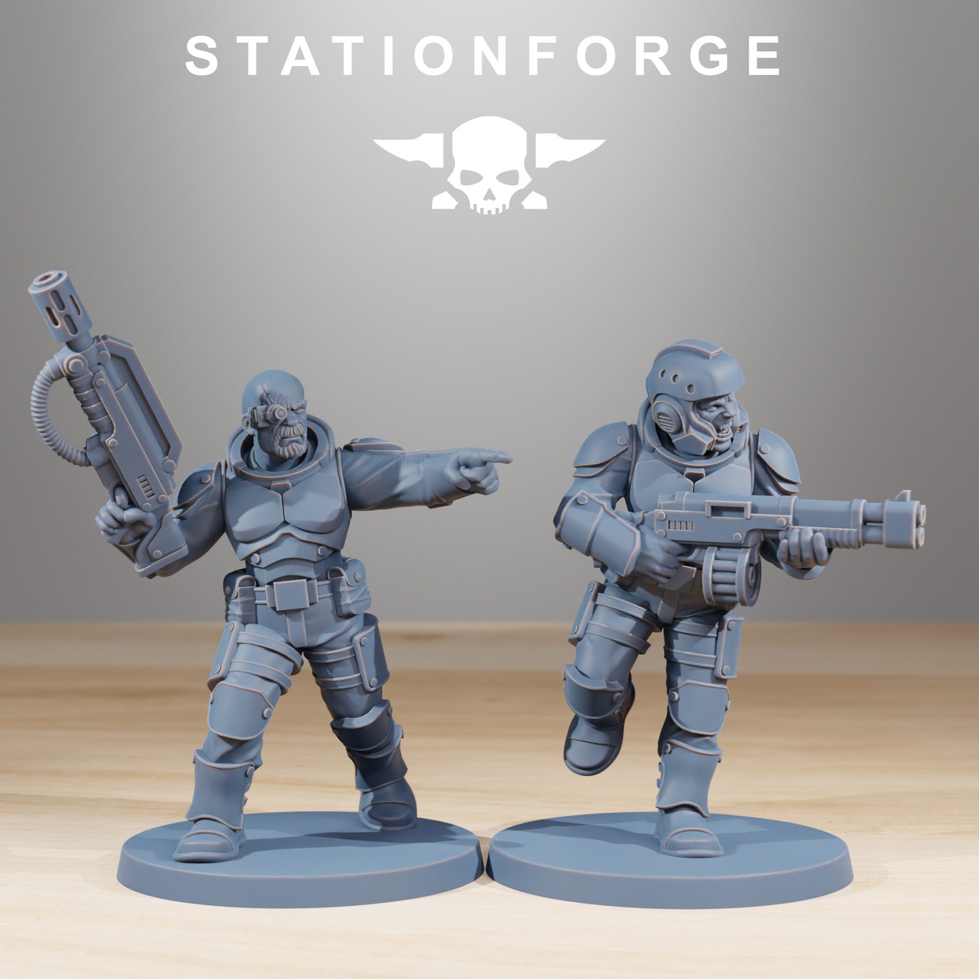 National Guard - Vaskar Infantry Builder kit, mechanized infantry, post apocalyptic empire, usable for tabletop wargame.