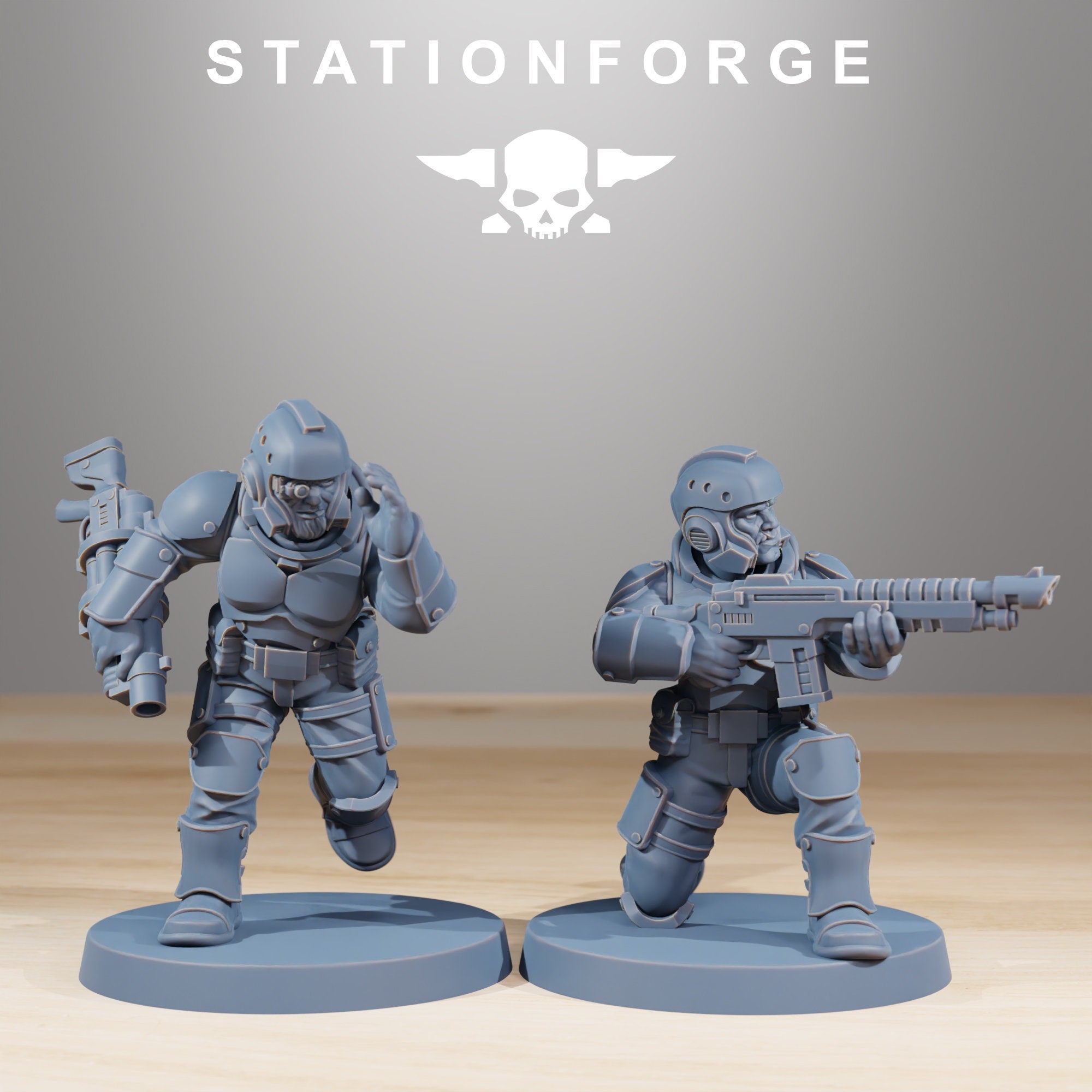 National Guard - Vaskar Infantry Builder kit, mechanized infantry, post apocalyptic empire, usable for tabletop wargame.
