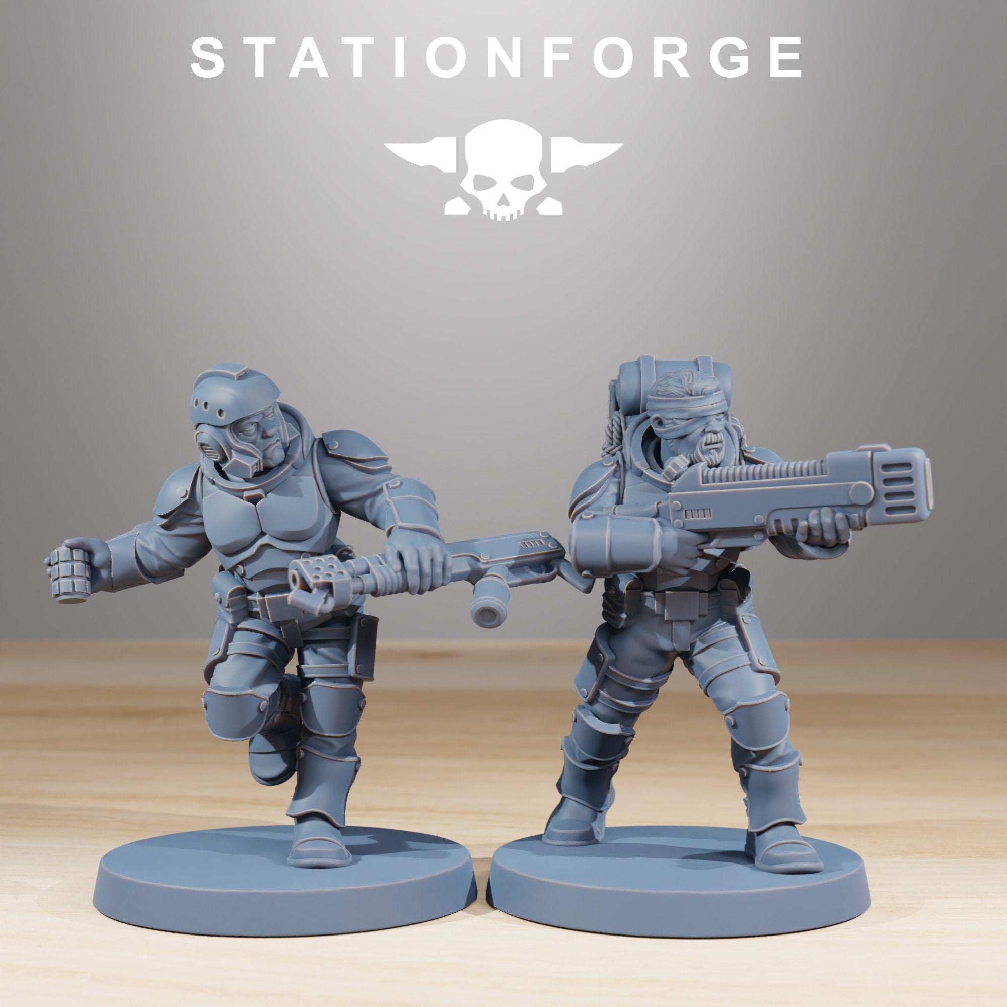 National Guard - Vaskar Infantry Builder kit, mechanized infantry, post apocalyptic empire, usable for tabletop wargame.