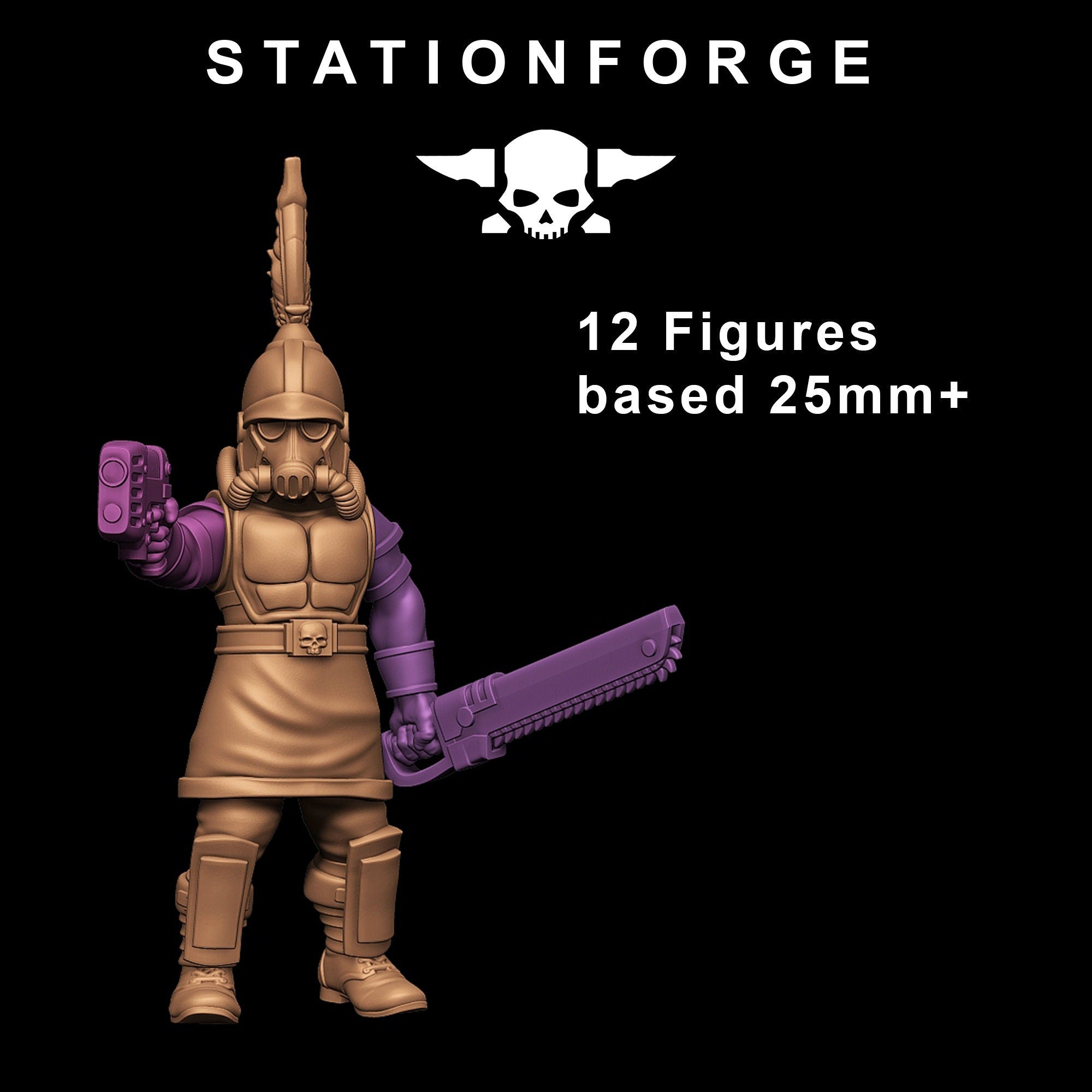 Grimguard - Snipers, mechanized infantry, post apocalyptic empire, usable for tabletop wargame.