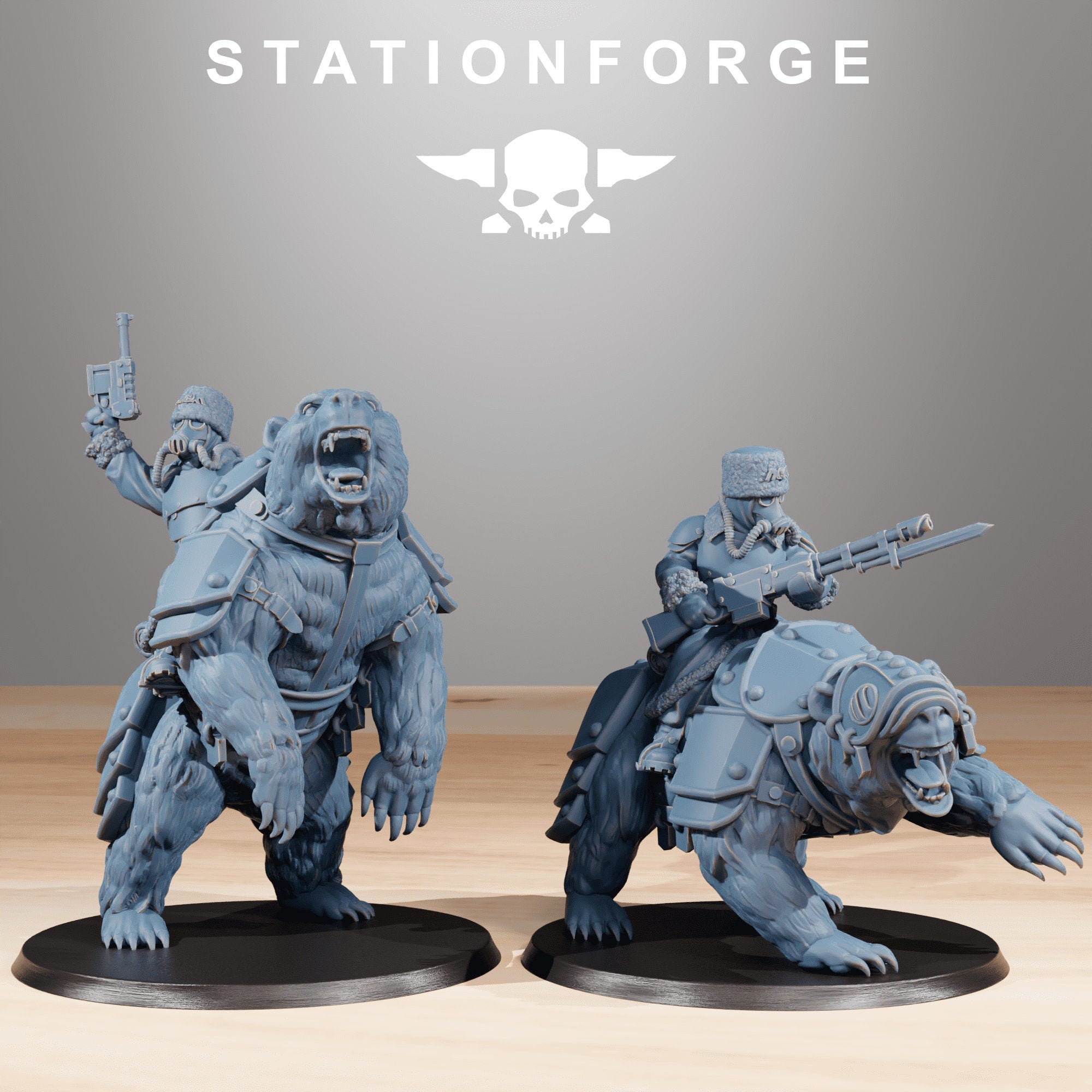 Grimguard - Snipers, mechanized infantry, post apocalyptic empire, usable for tabletop wargame.