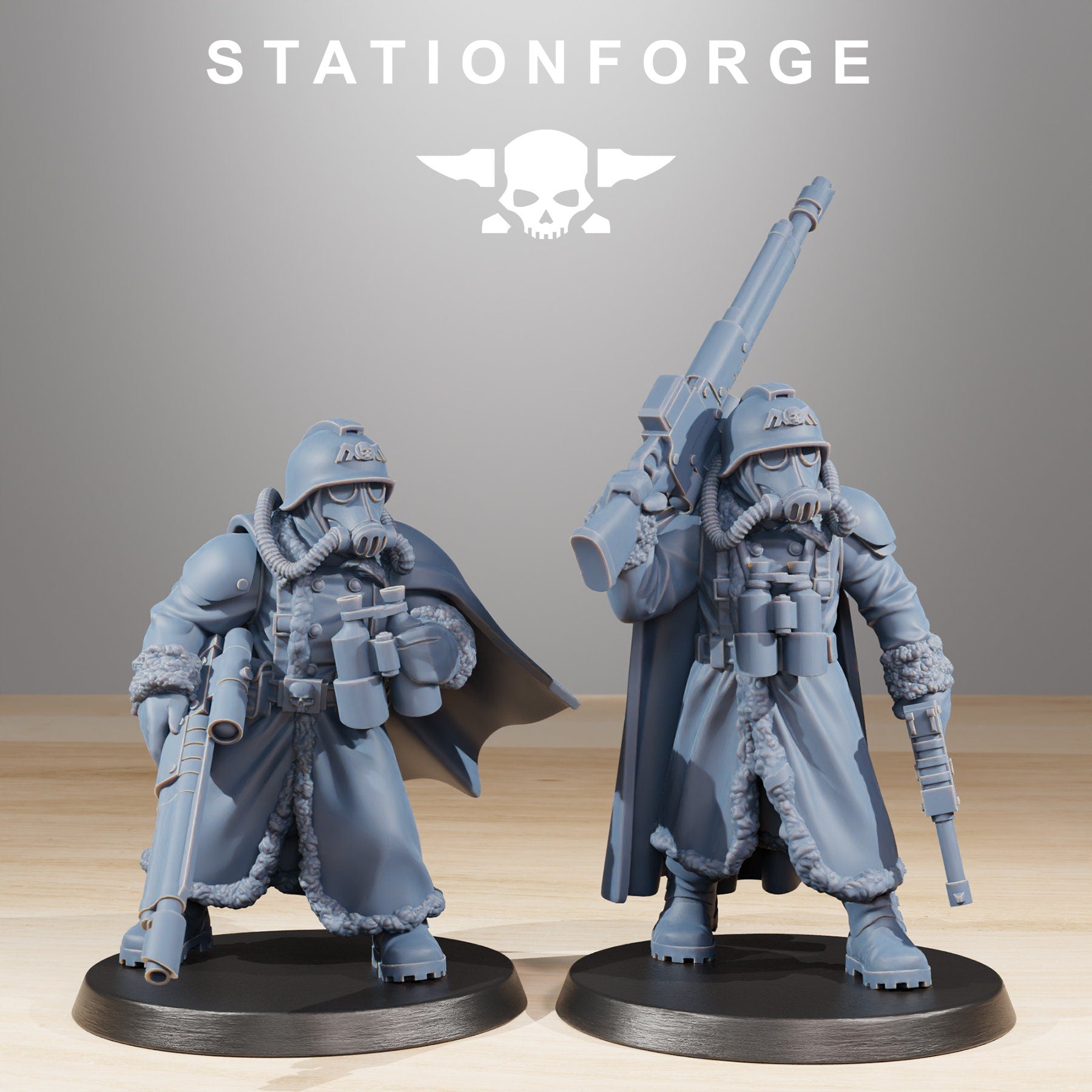 Grimguard - Snipers, mechanized infantry, post apocalyptic empire, usable for tabletop wargame.