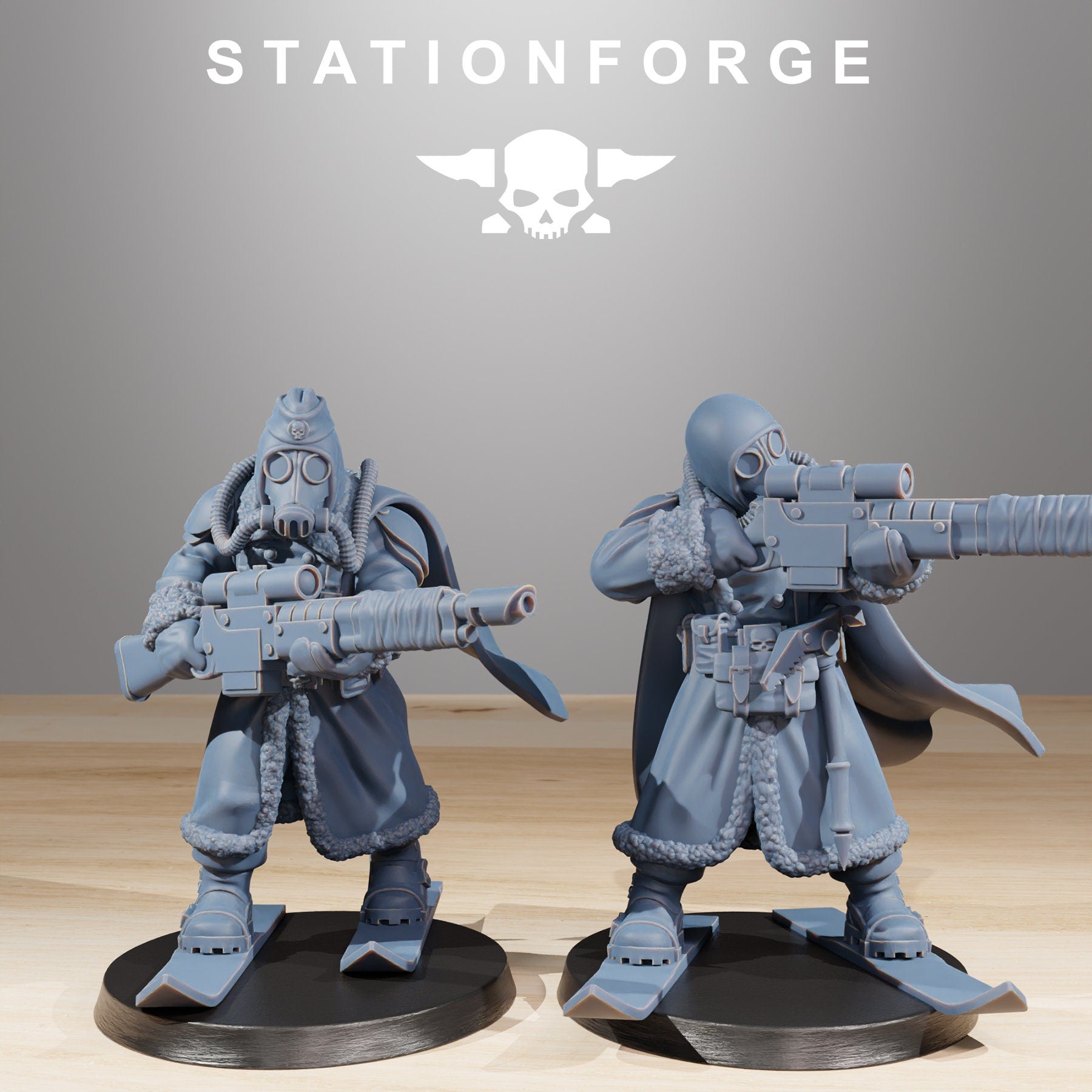 Grimguard - Snipers, mechanized infantry, post apocalyptic empire, usable for tabletop wargame.