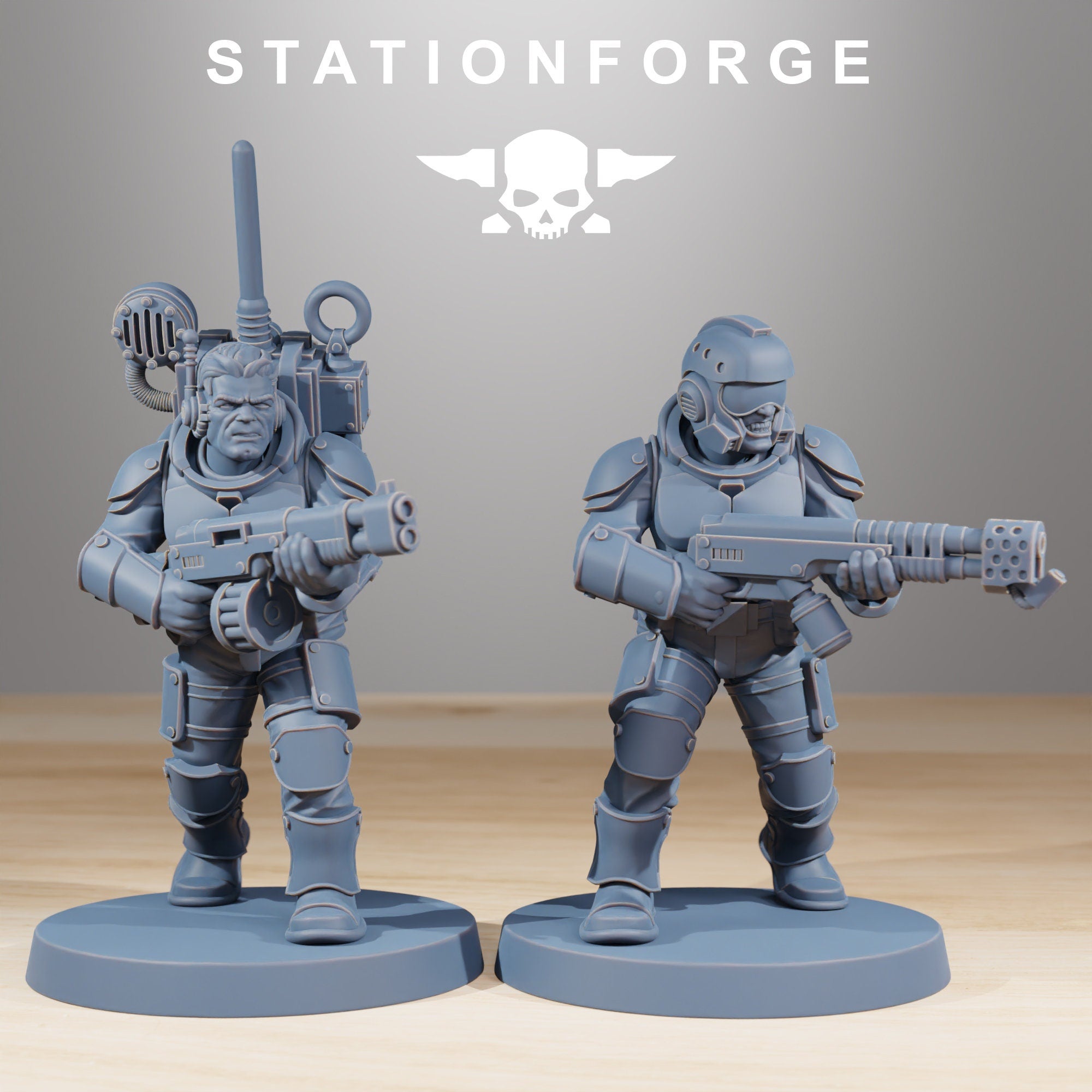 Vaskar - Infantry Builder kit, mechanized infantry, post apocalyptic empire, usable for tabletop wargame.