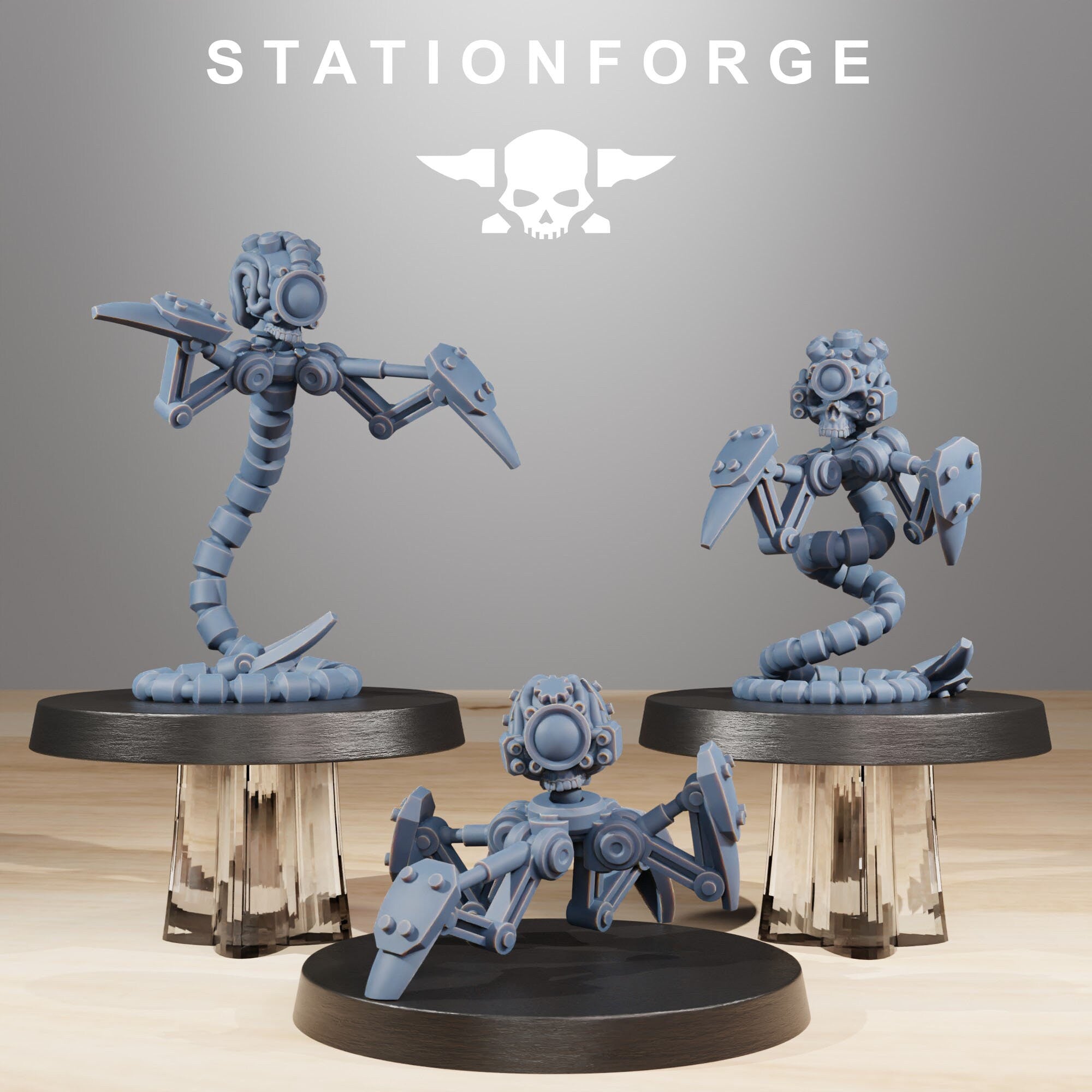 Servo - Bots Remake, mechanized infantry, post apocalyptic empire, usable for tabletop wargame.