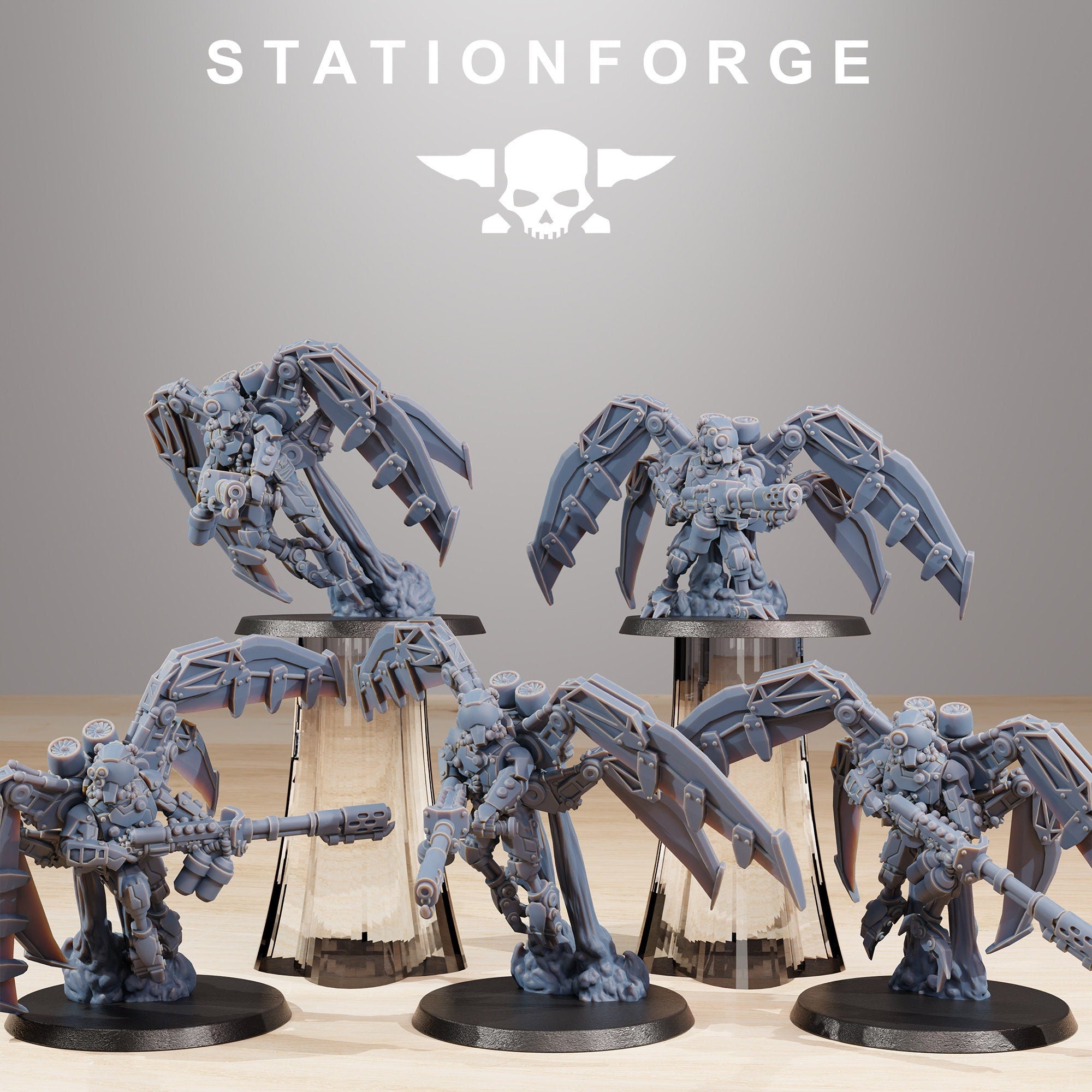 Scavenger - x10 Strikers, infanterie mécanisée, empire post apocalyptique, utilisable pour tabletop wargame.