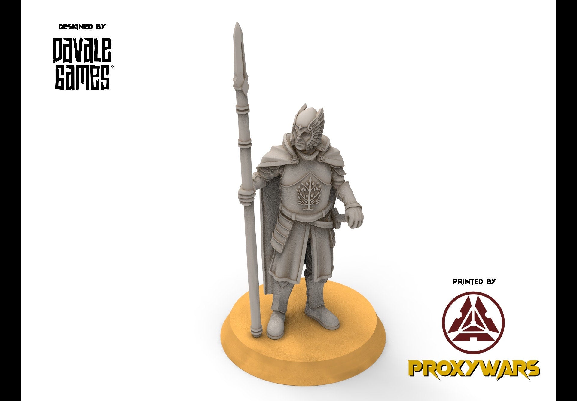 Gandor - Grey Castle Warriors with swords, Protectors of the Shire, Dune Din, Bowmen, Scouts miniatures for wargame D&D, Lotr...