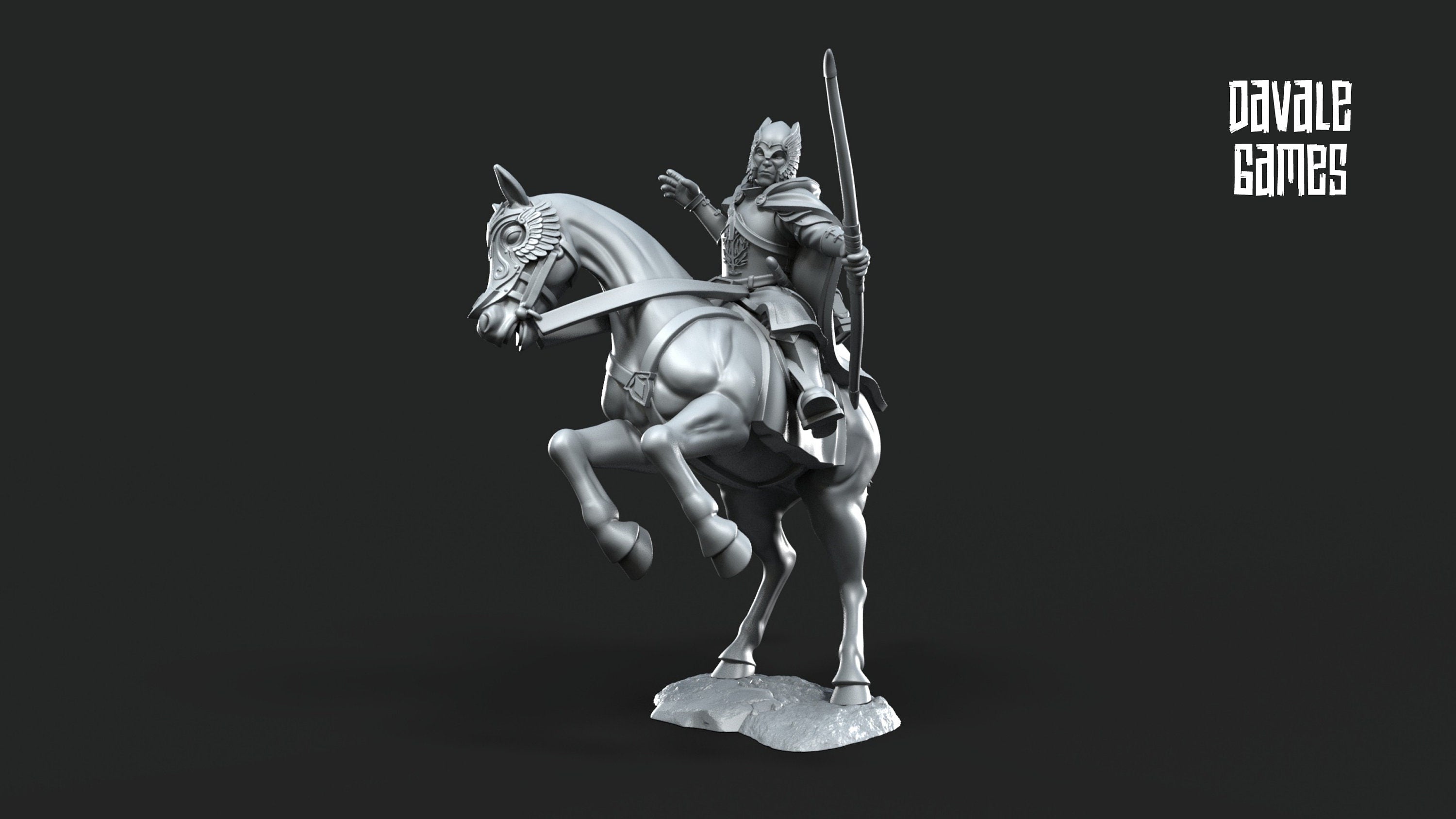 Gandor - Grey Castle Court Guards Mounted, Protectors of the Shire, Dune Din, Bowmen, Scouts miniatures for wargame D&D, Lotr...