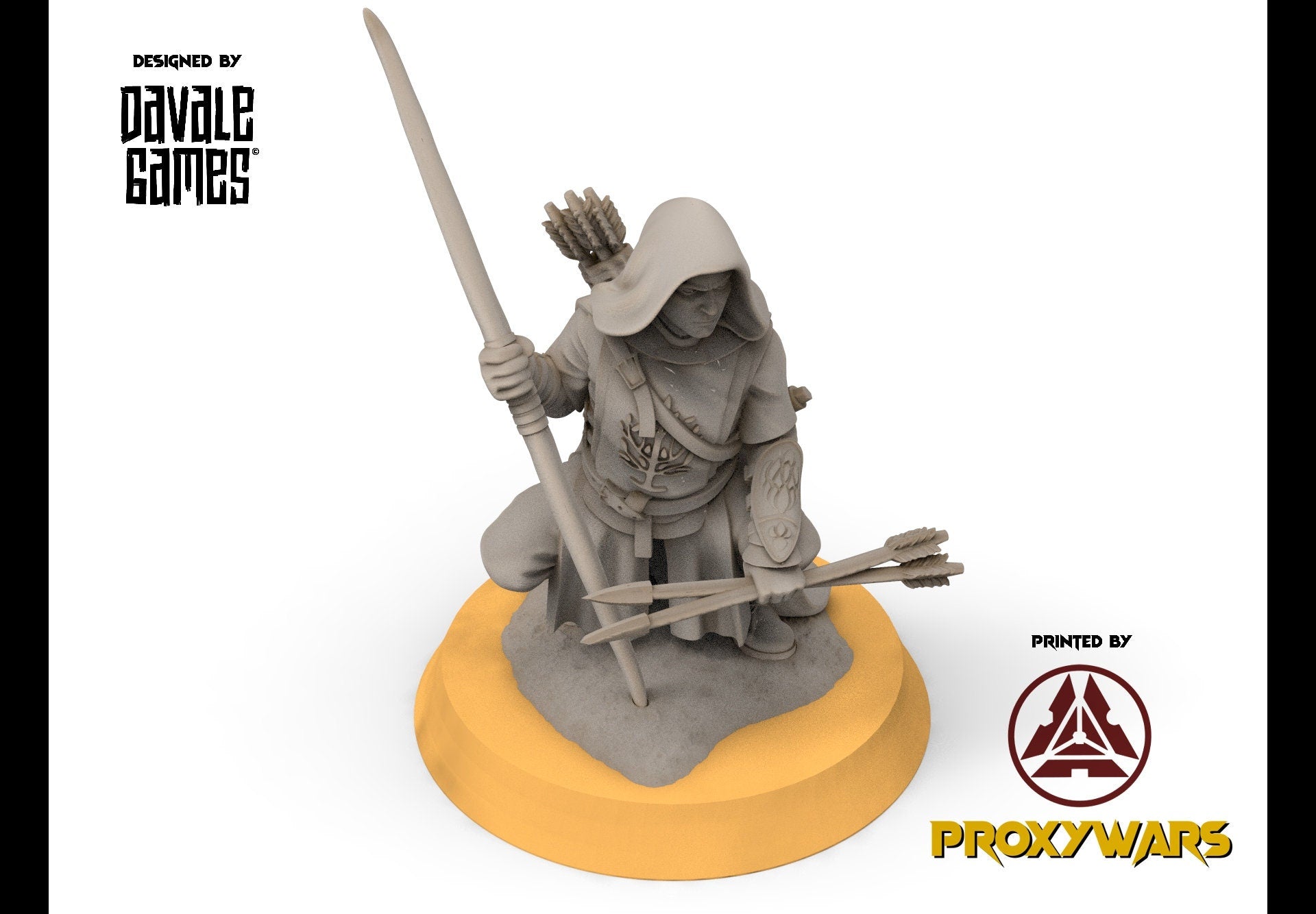 Gandor - Rangers of the North, Protectors of the Shire, Dune Din, Misty Mountains, Bowmen, Scouts miniatures for wargame D&D, Lotr...