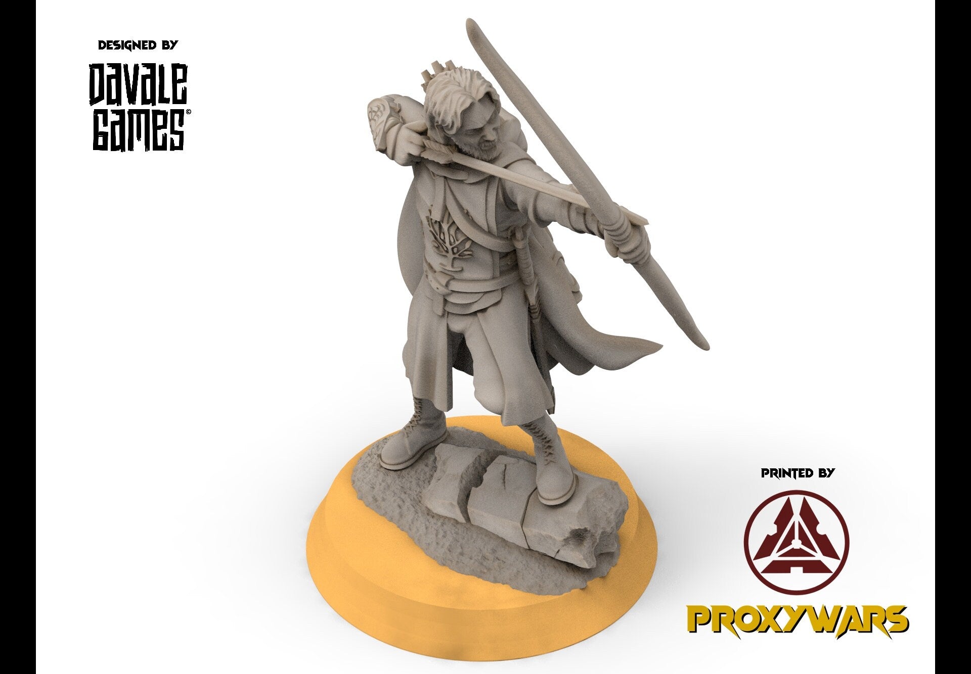 Gandor - Rangers of the North, Protectors of the Shire, Dune Din, Misty Mountains, Bowmen, Scouts miniatures for wargame D&D, Lotr...