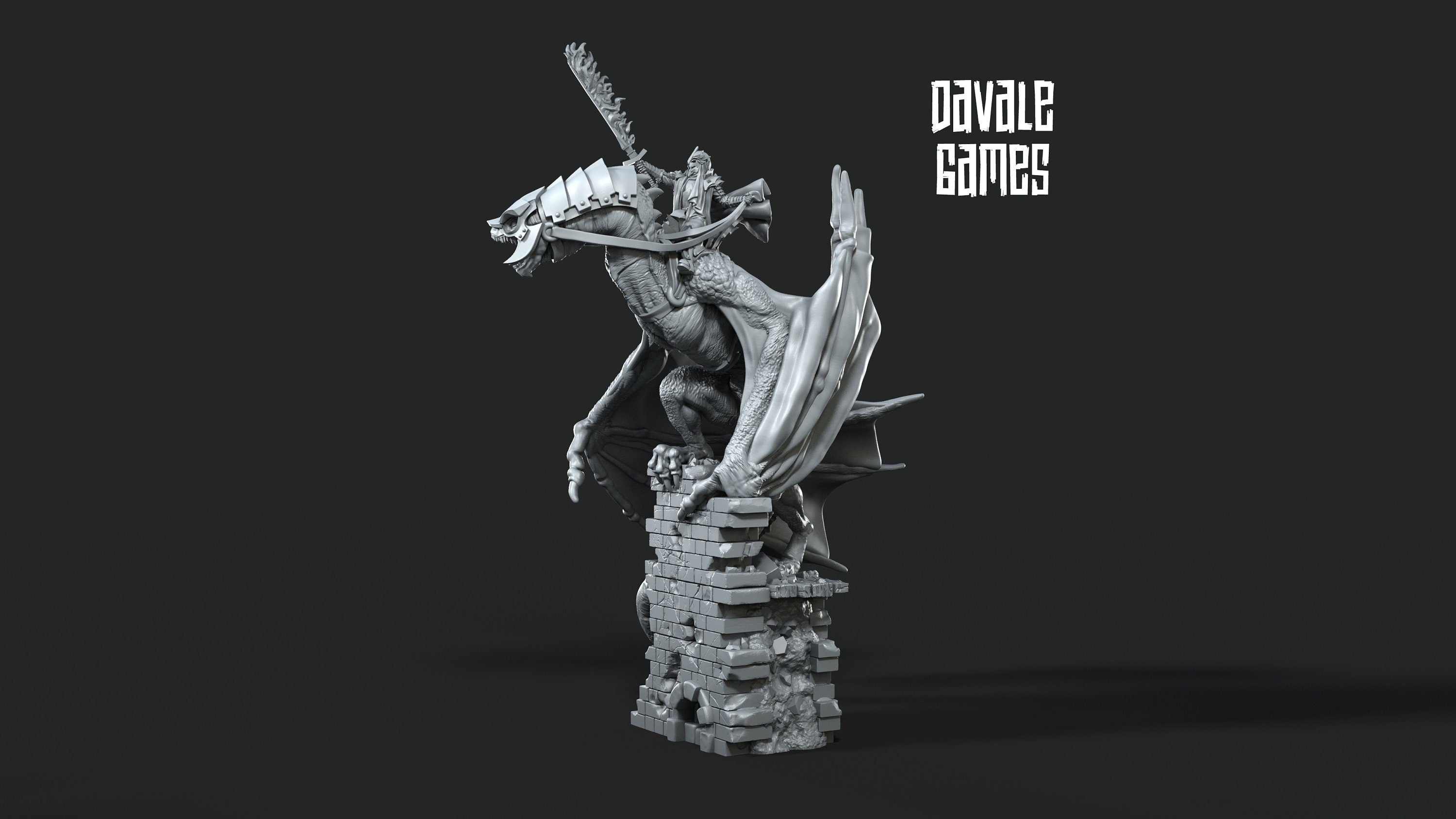 Orc horde - Mage mounted, Orc warriors warband, Middle rings miniatures pour wargame D&D, SDA...