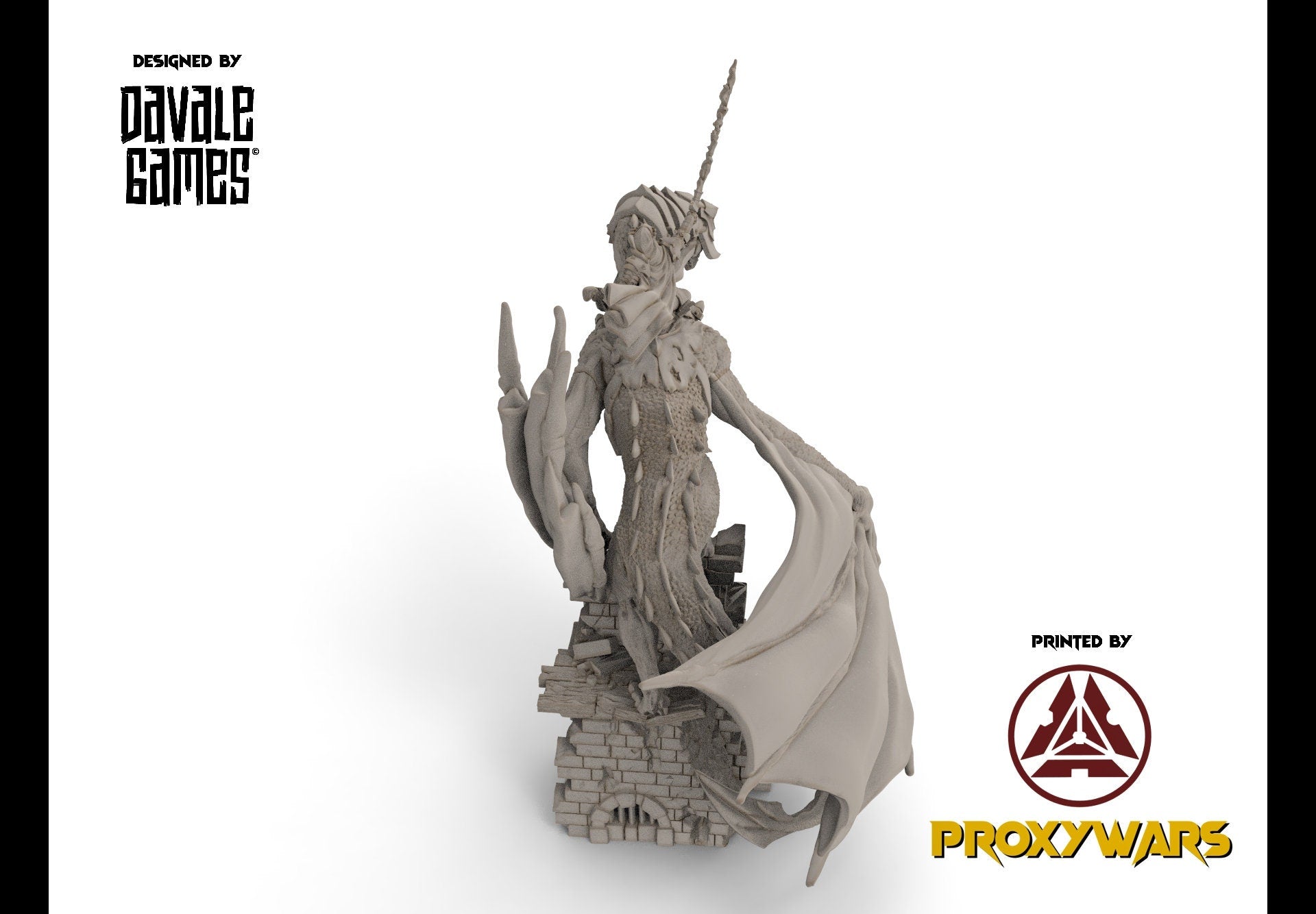 Orc horde - Mage mounted, Orc warriors warband, Middle rings miniatures pour wargame D&D, SDA...