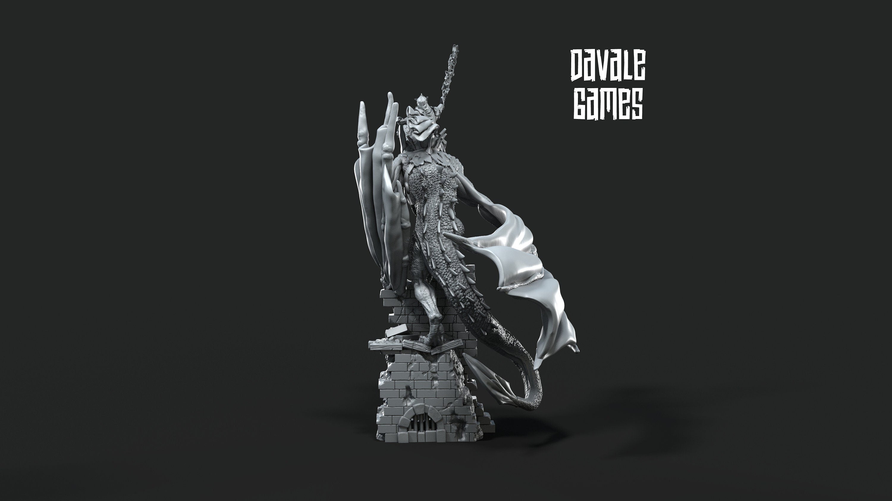 Orc horde - Mage mounted, Orc warriors warband, Middle rings miniatures pour wargame D&D, SDA...