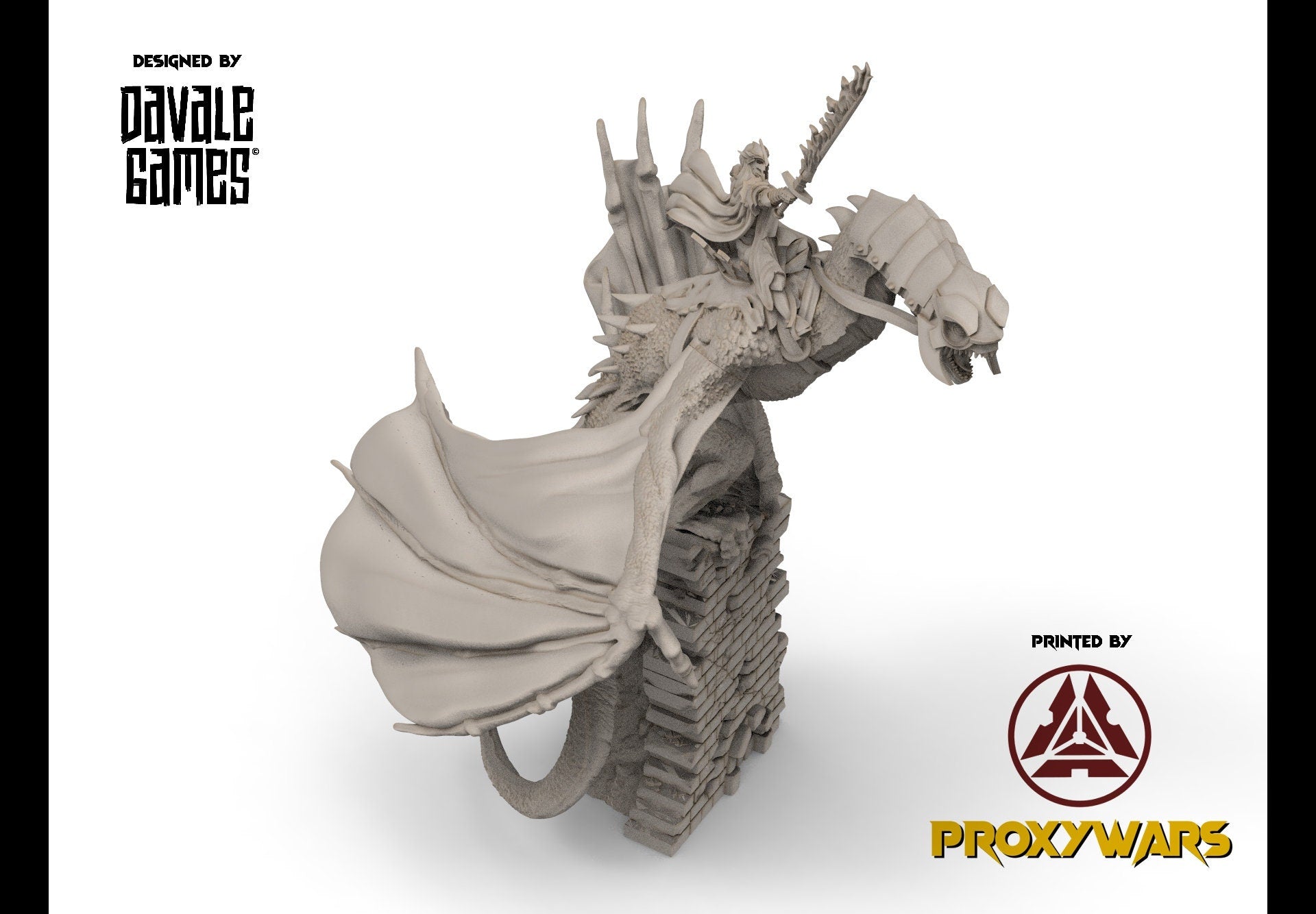 Orc horde - Mage mounted, Orc warriors warband, Middle rings miniatures pour wargame D&D, SDA...