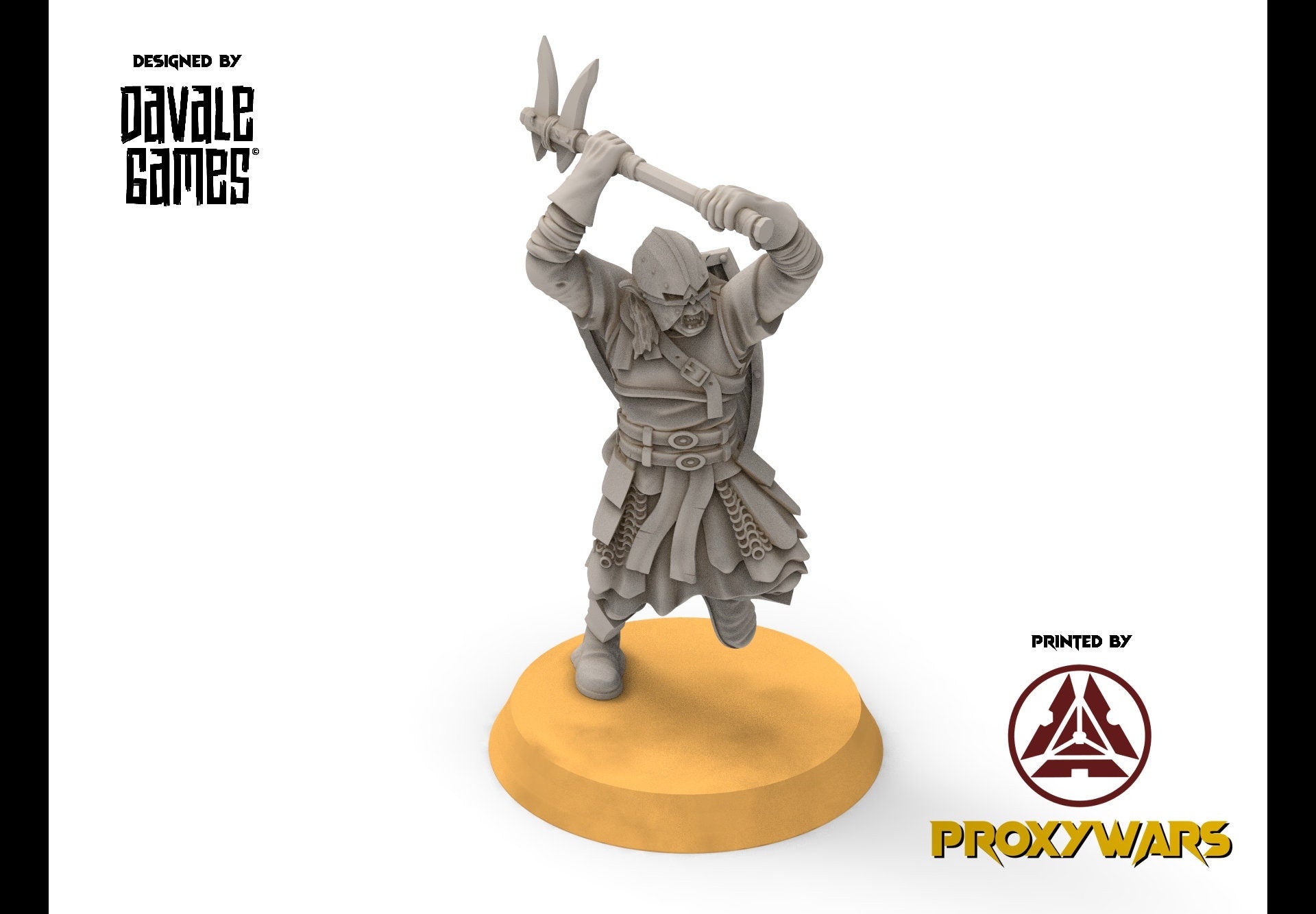 Orc horde - Super orcs spearmen, Orc warriors warband, Middle rings miniatures pour wargame D&D, SDA...