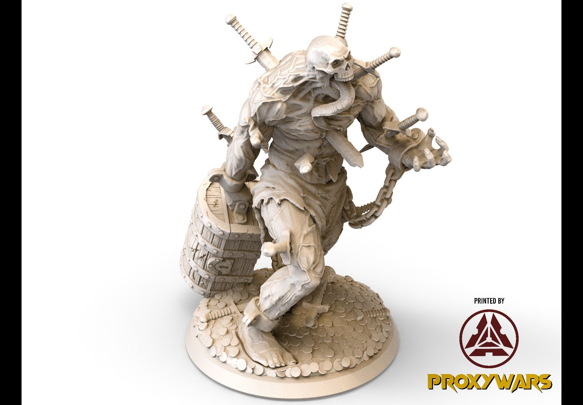 The Spectral Reckoning - Enemy - Garghoul (Huge - 75 mm), Flesh of Gods, for Wargames, Dungeons & Dragons TTRPG