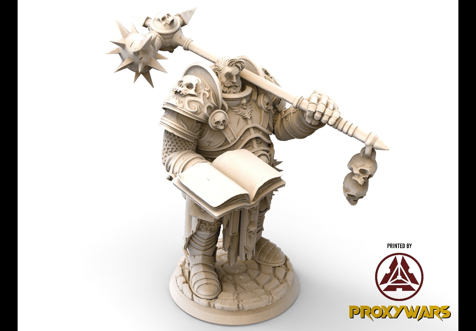 The Spectral Reckoning - Hero - 75mm Mathenas, Gargoyle King V1, Flesh of Gods, for Wargames, Dungeons & Dragons TTRPG