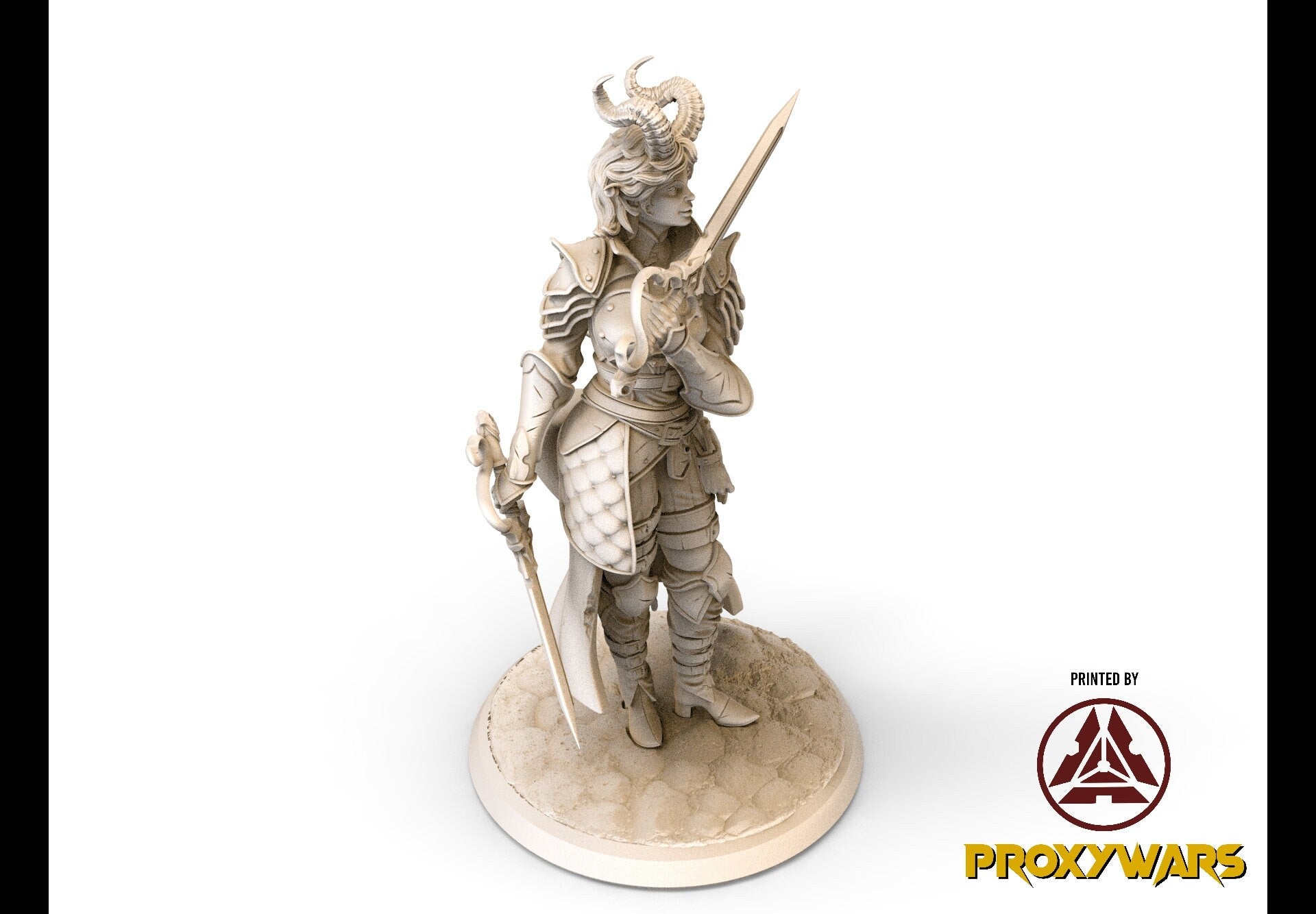 The Spectral Reckoning - Hero - 75mm Gravelia, The Shadeblade Duelist, Flesh of Gods, for Wargames, Dungeons & Dragons TTRPG