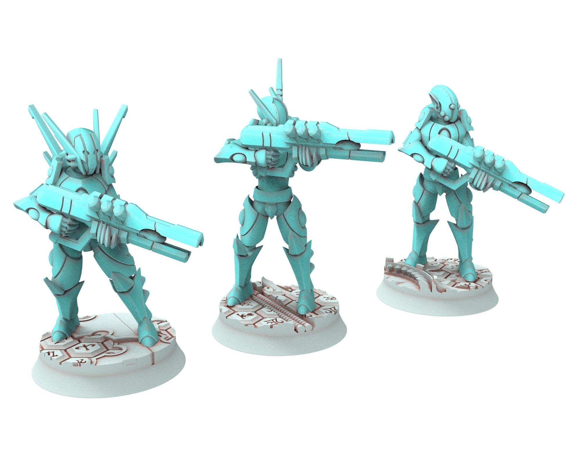 Space Elves - x10 Tech Elves starter bundle modular miniature - Tech Elves Edge Miniatures, The Cursed Dimension