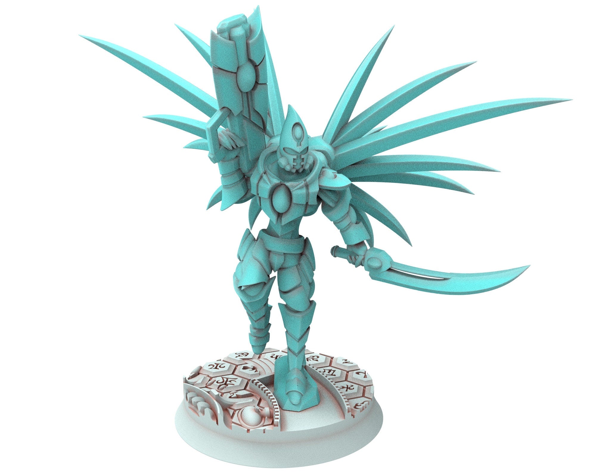 Space Elves - Flying Boss modular miniature - Tech Elves Edge Miniatures, The Cursed Dimension