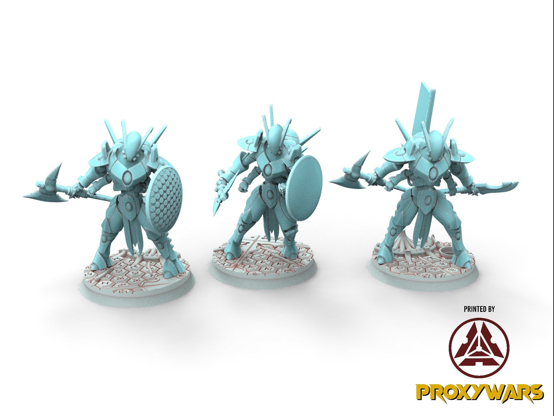 Space Elves - x3 Mobile Suits - Tech Elves Edge Miniatures, The Cursed Dimension