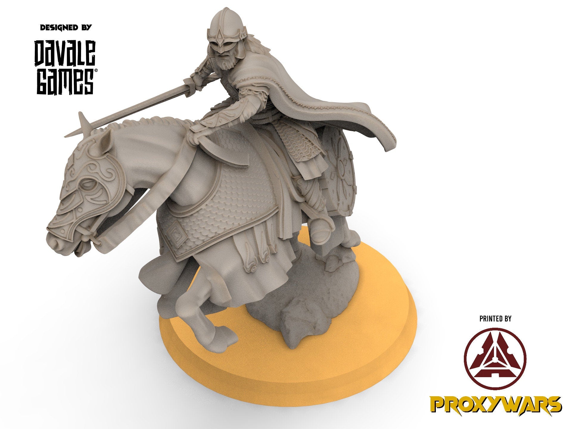 Rohan - West Humans Comissary foot and mounted, the Horse-lords, rider of the mark, minis for wargame D&D, Lotr...