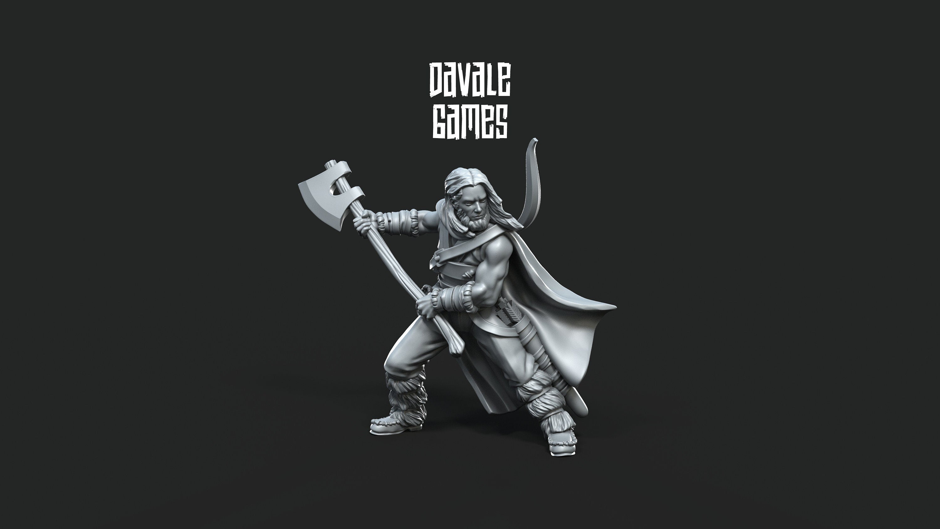 Bearings - 6x Bearmen on foot - Fantasy, davale games, for Wargames, Pathfinder, Dungeons & Dragons