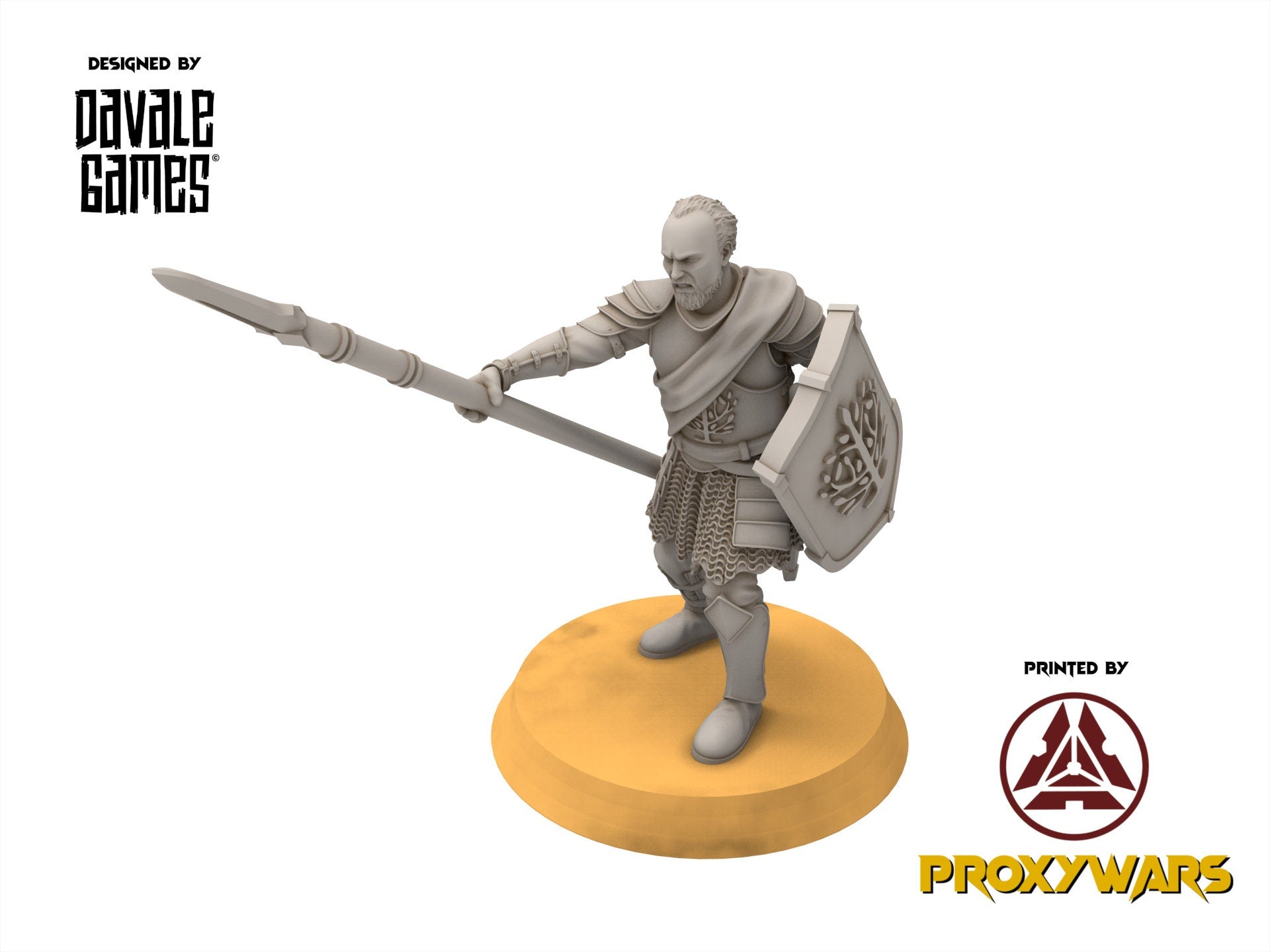 Gandor - Wounded Grey Castle Warriors - Fantasy, davale games, for Wargames, Pathfinder, Dungeons & Dragons