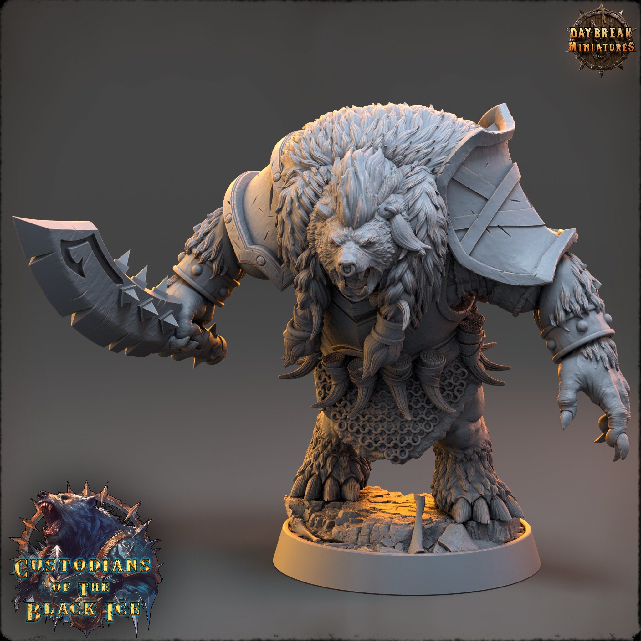 Custodians of The Black Ice - Jupiter Neckrender, quest for glory, DayBreak Miniatures, for Wargames, Dungeons & Dragons TTRPG