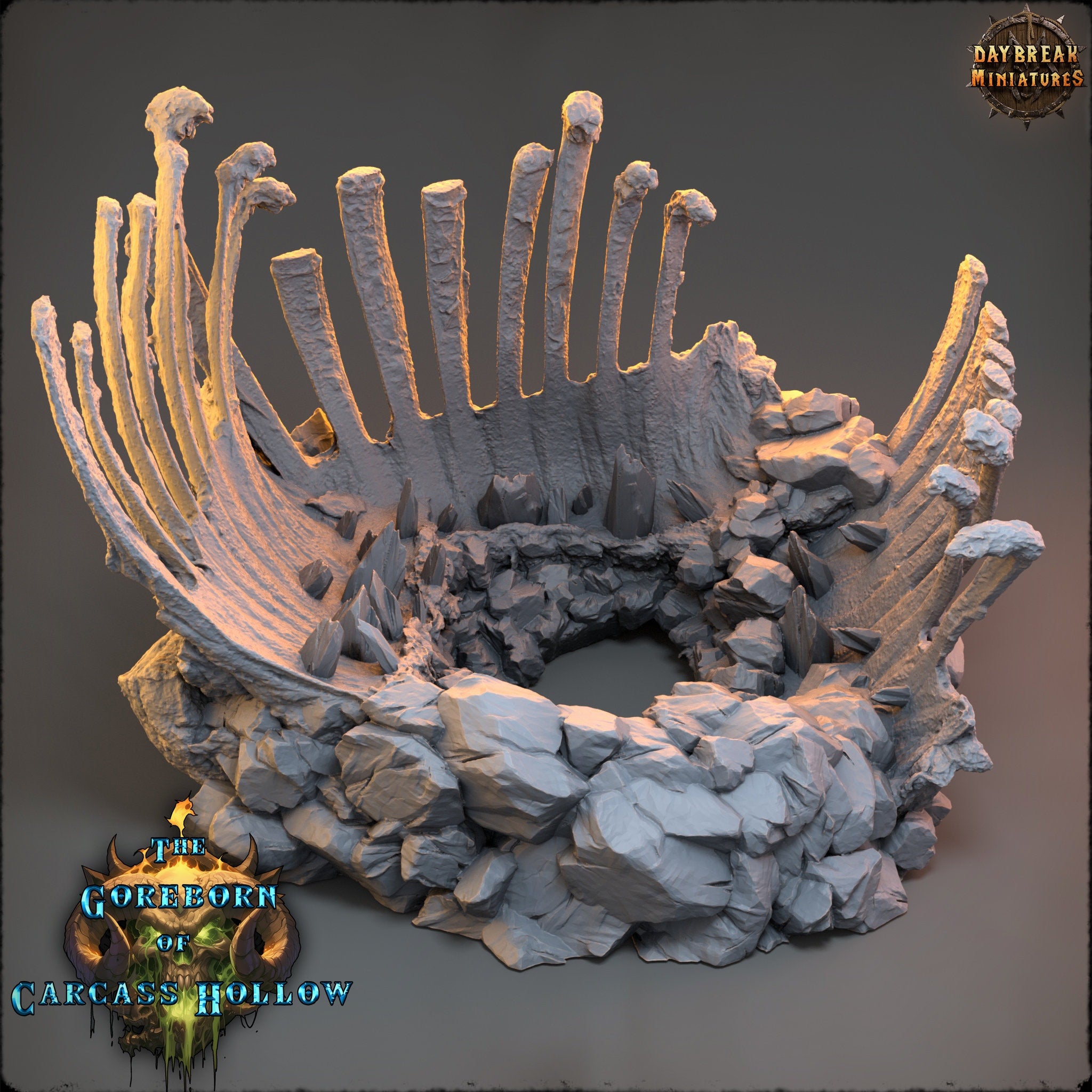 The Goreborn of Carcass Hollow - Drethok Zarnal, quest for glory, DayBreak Miniatures, for Wargames, Dungeons & Dragons TTRPG